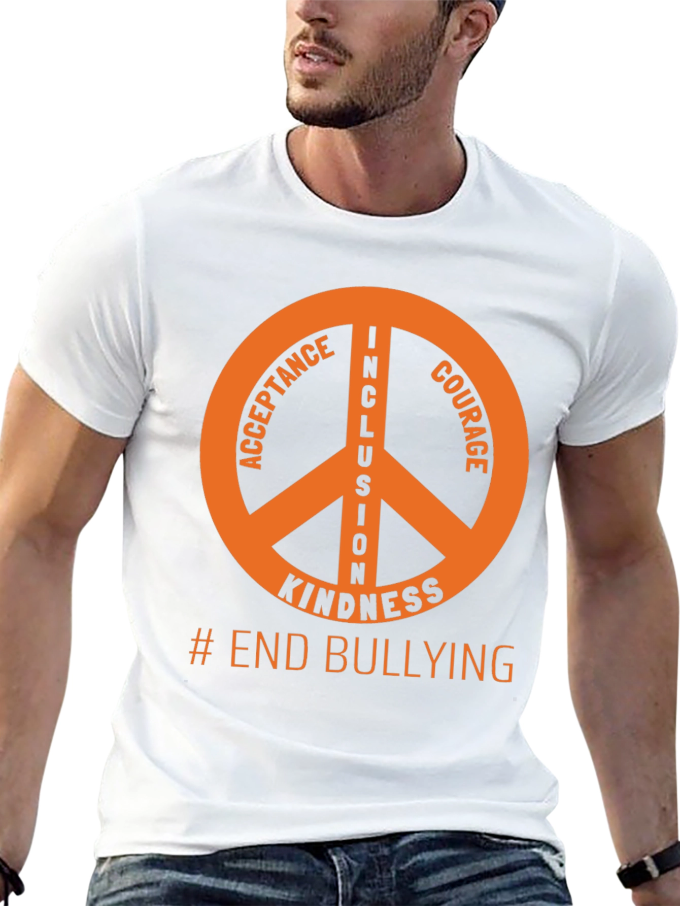 Inclusion Peace Sign T-Shirt - End Bullying