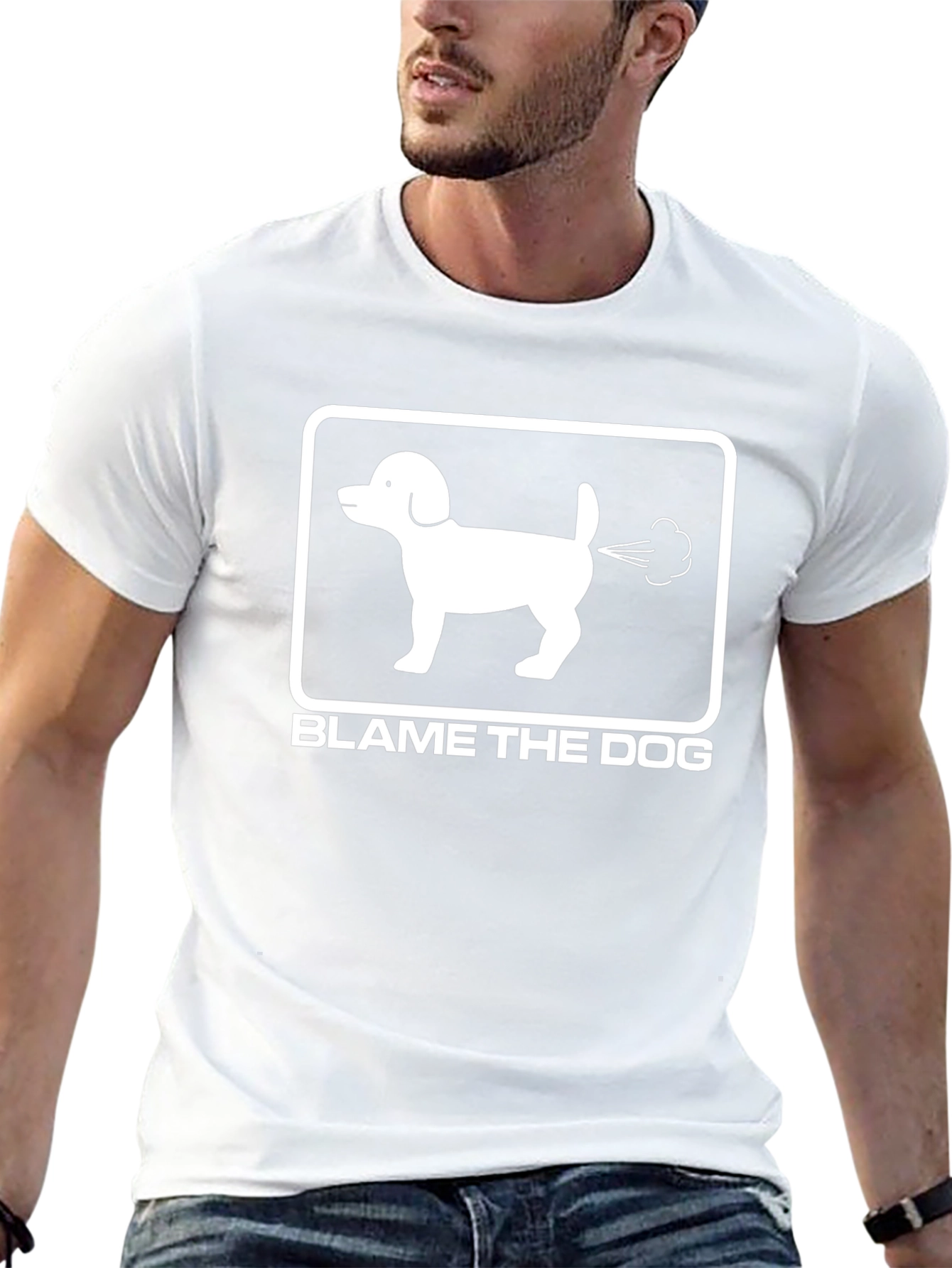 Blame the Dog T-Shirt - Funny Graphic Tee