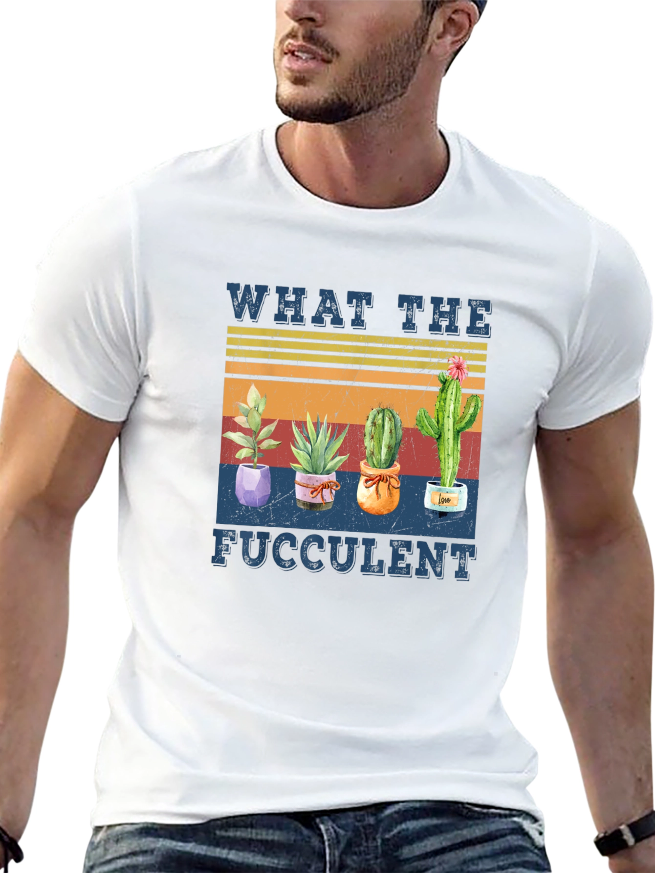 What The Fucculent Cactus Graphic Tee