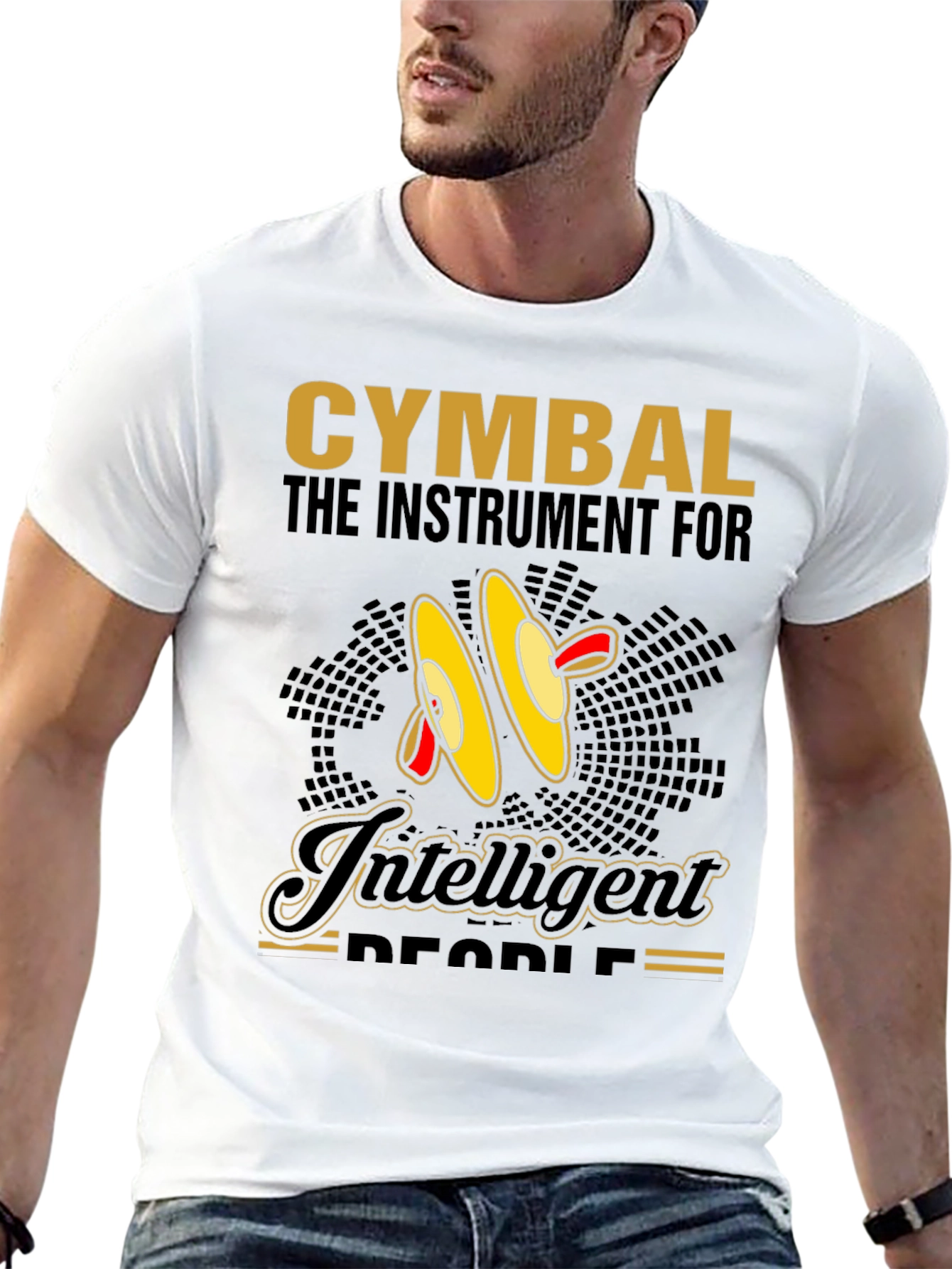 Cymbal Music Lover Tee - Intelligent Peoples Instrument