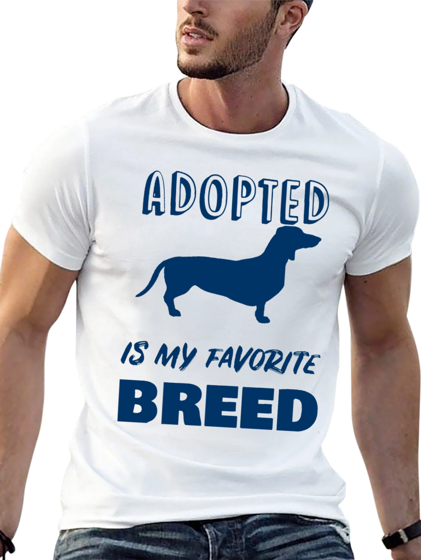 Adopted Dachshund Breed T-Shirt - Dog Lover Tee