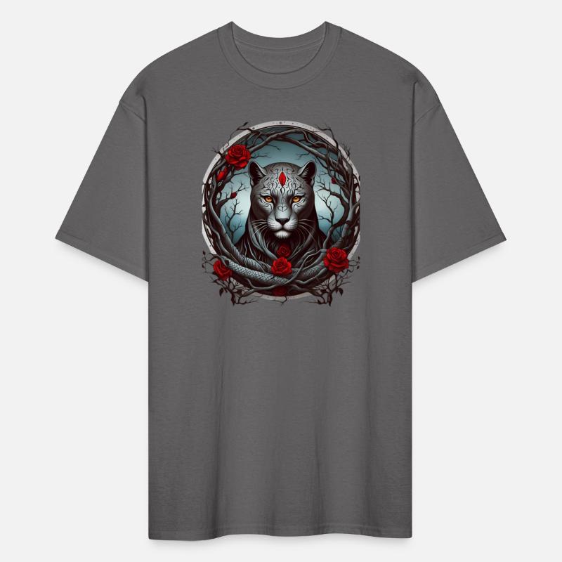 A striking illustration of a panther