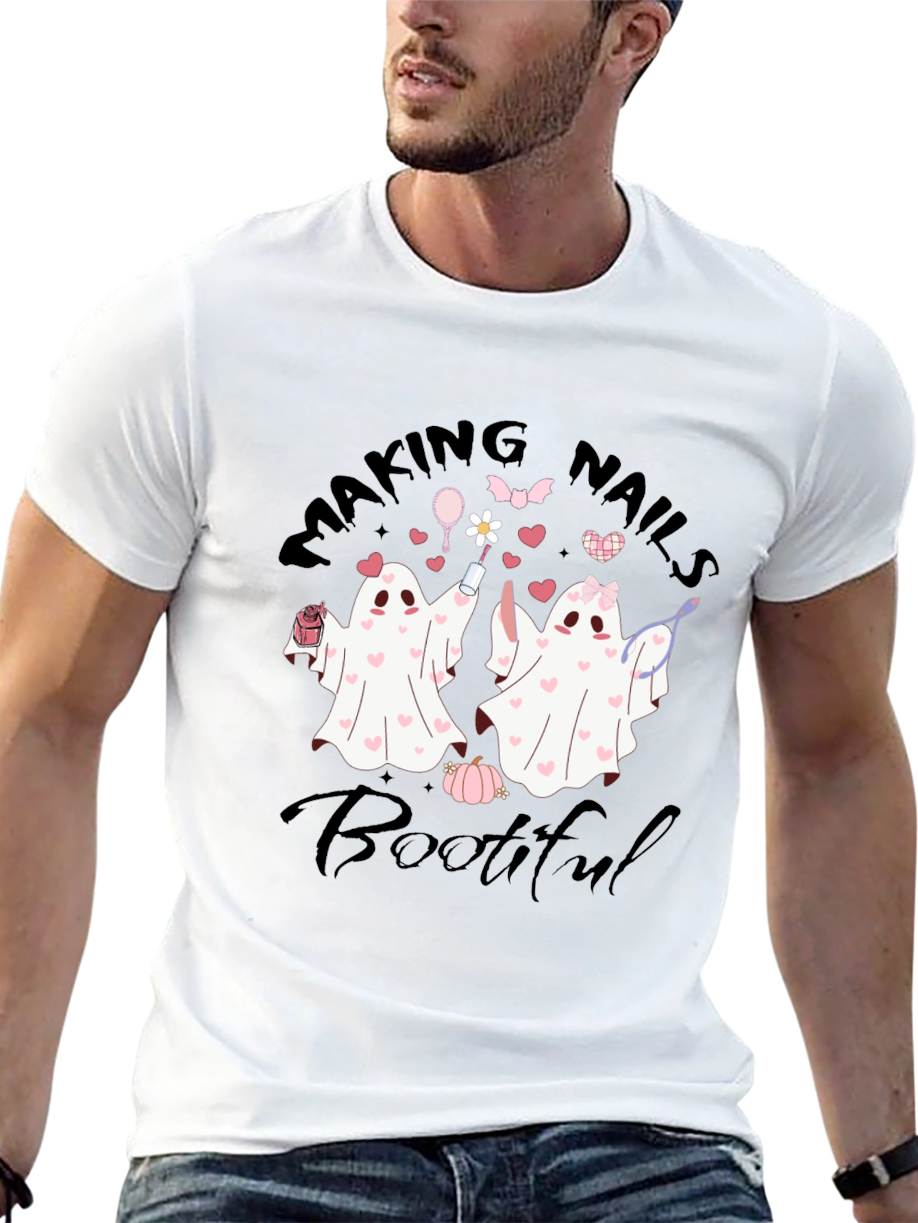 Making Nails Bootiful Ghost T-Shirt