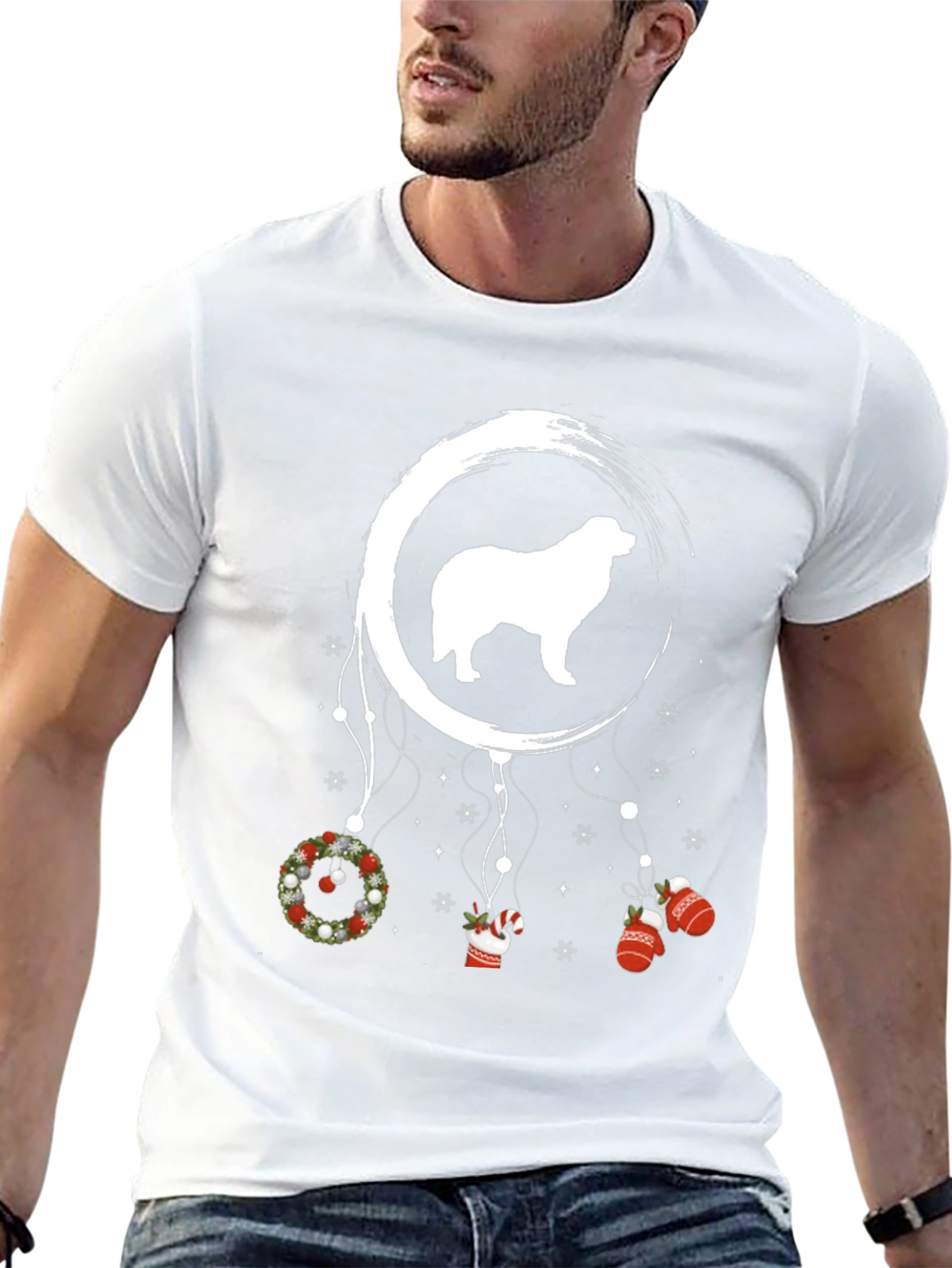 Dog Dreamcatcher Christmas T-Shirt