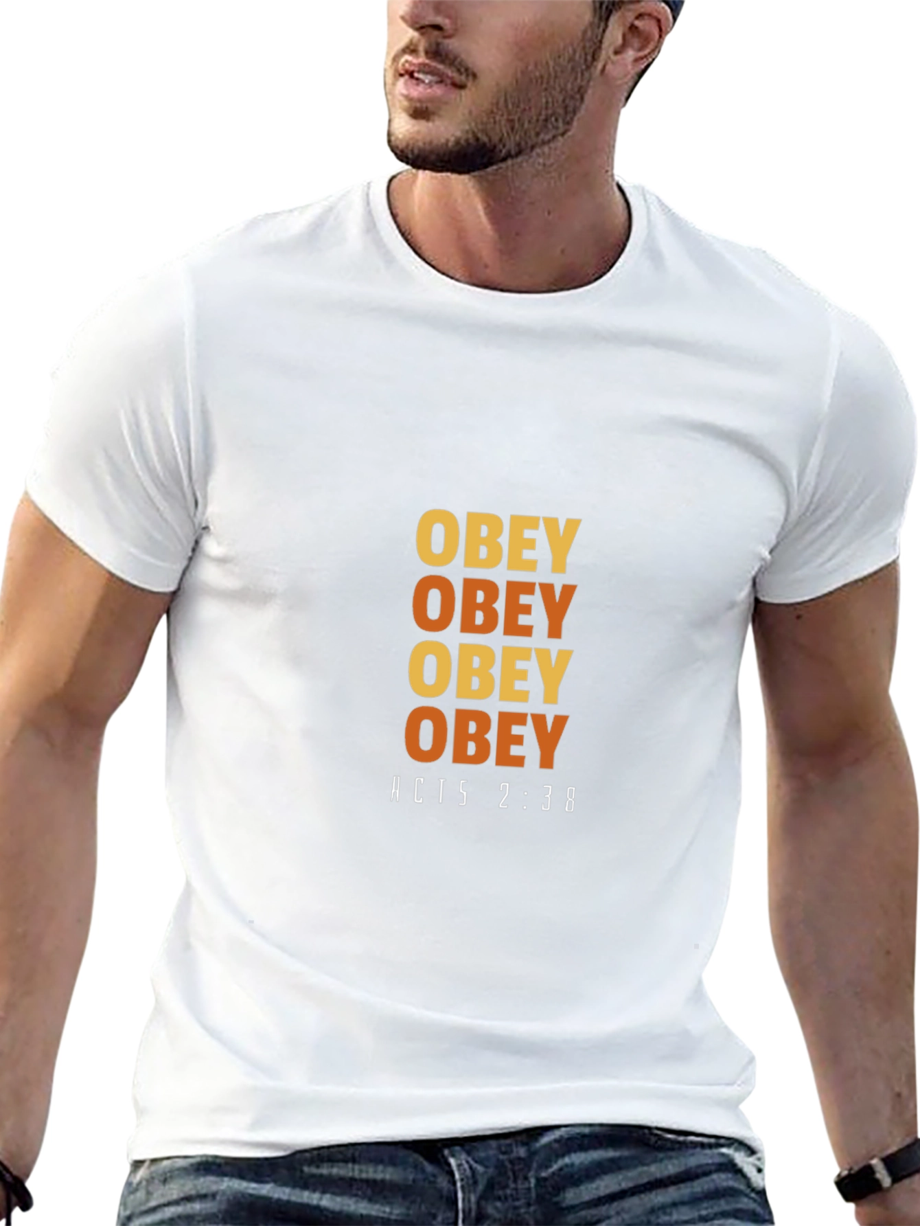 Obey T-Shirt - Acts 2:38 Design
