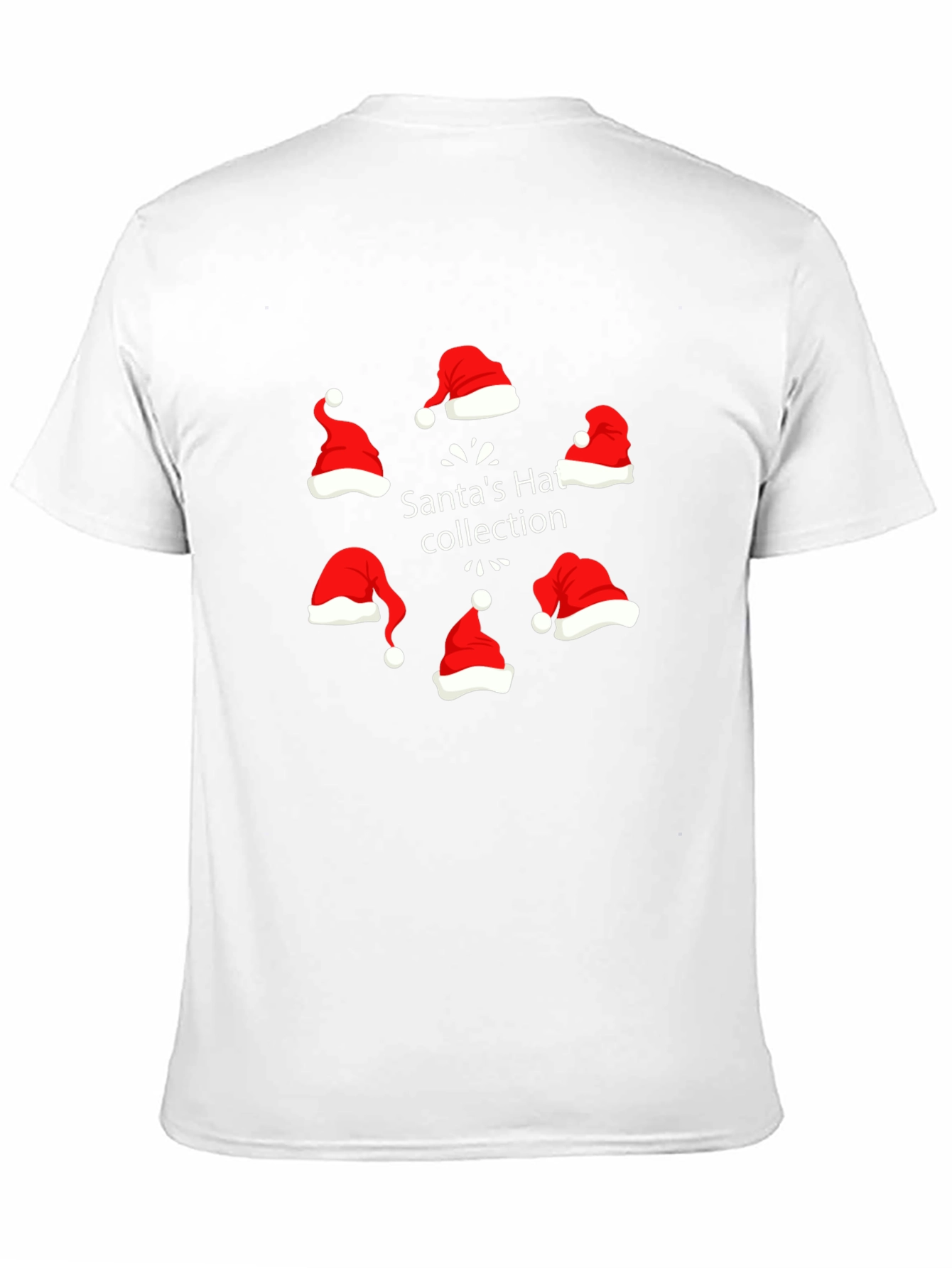 Santas Hat Collection T-Shirt - Festive Holiday Apparel
