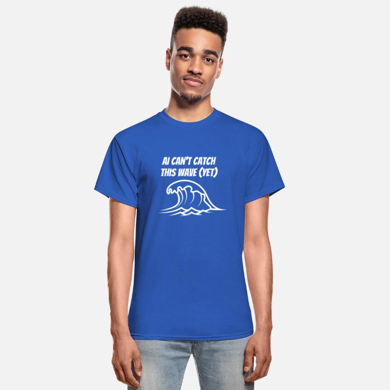 AI Can t Catch This Wave funny Surfer T Shirt