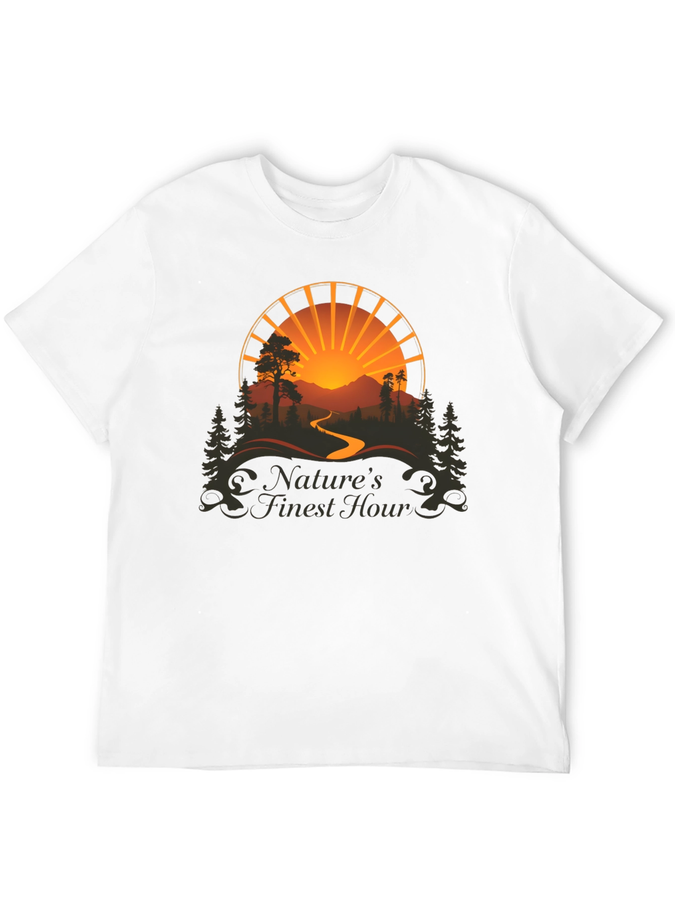 Natures Finest Hour T-Shirt - Scenic Sunset Design