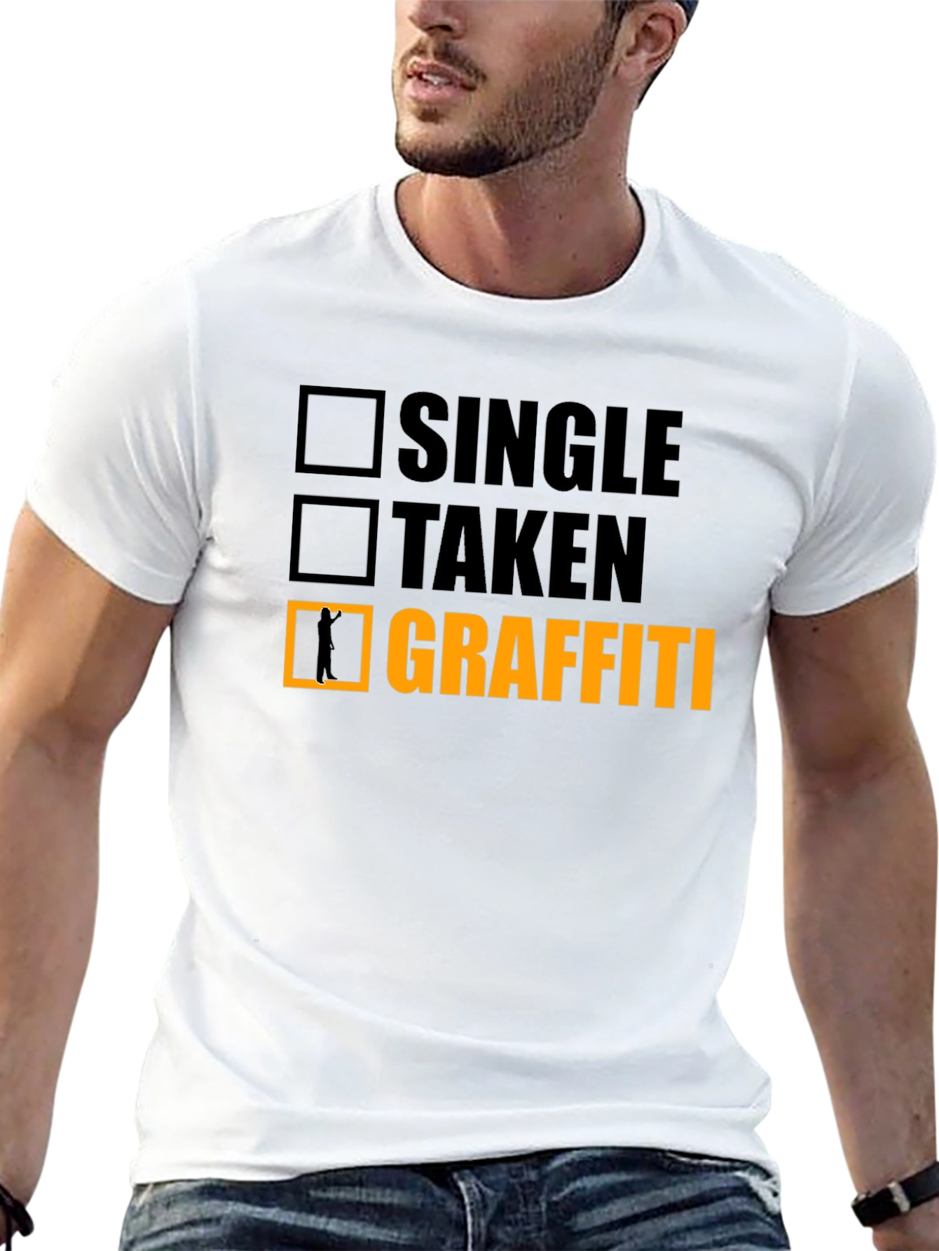 Single Taken Graffiti Funny T-Shirt