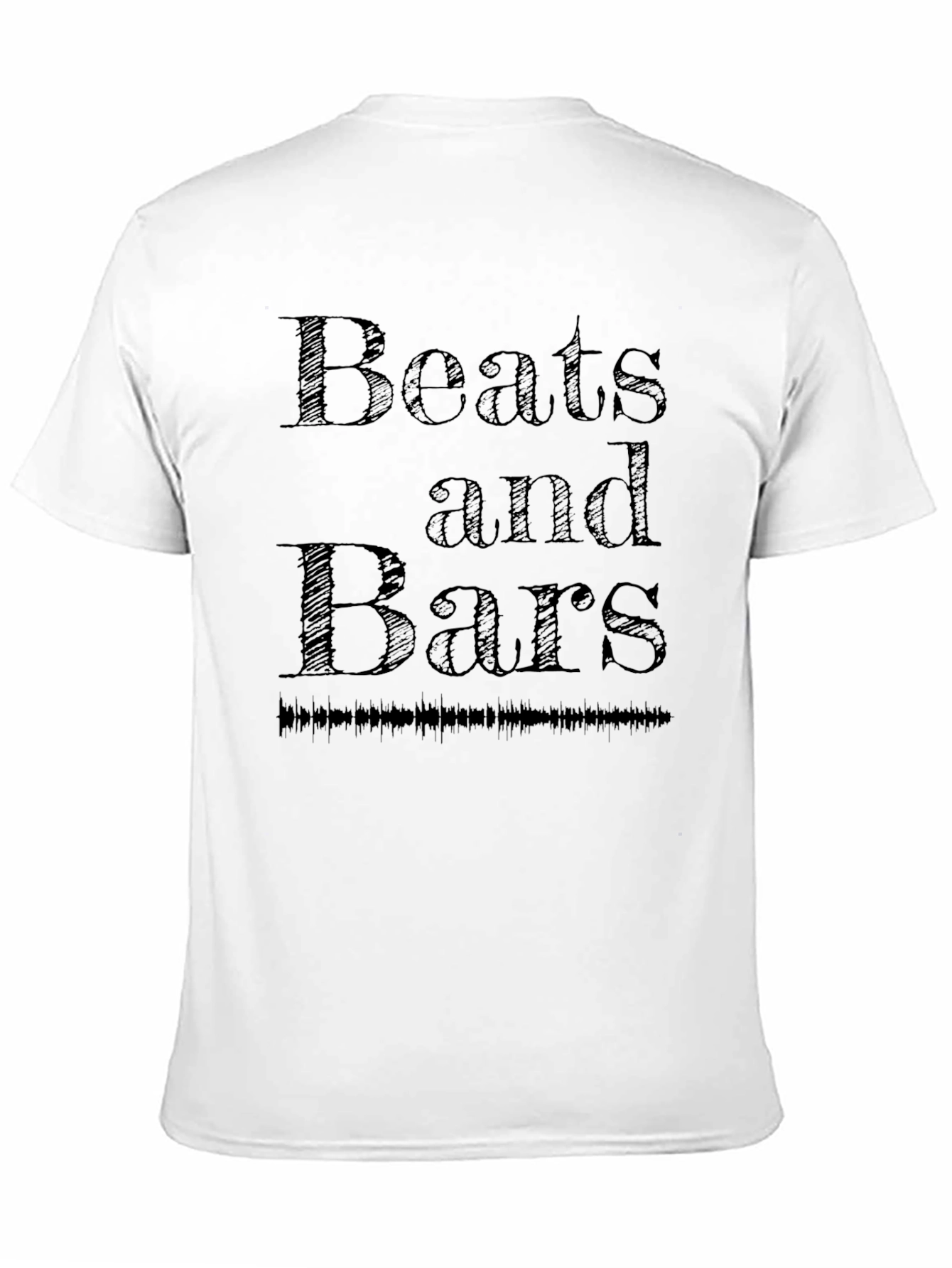 Beats and Bars Black Graphic T-Shirt
