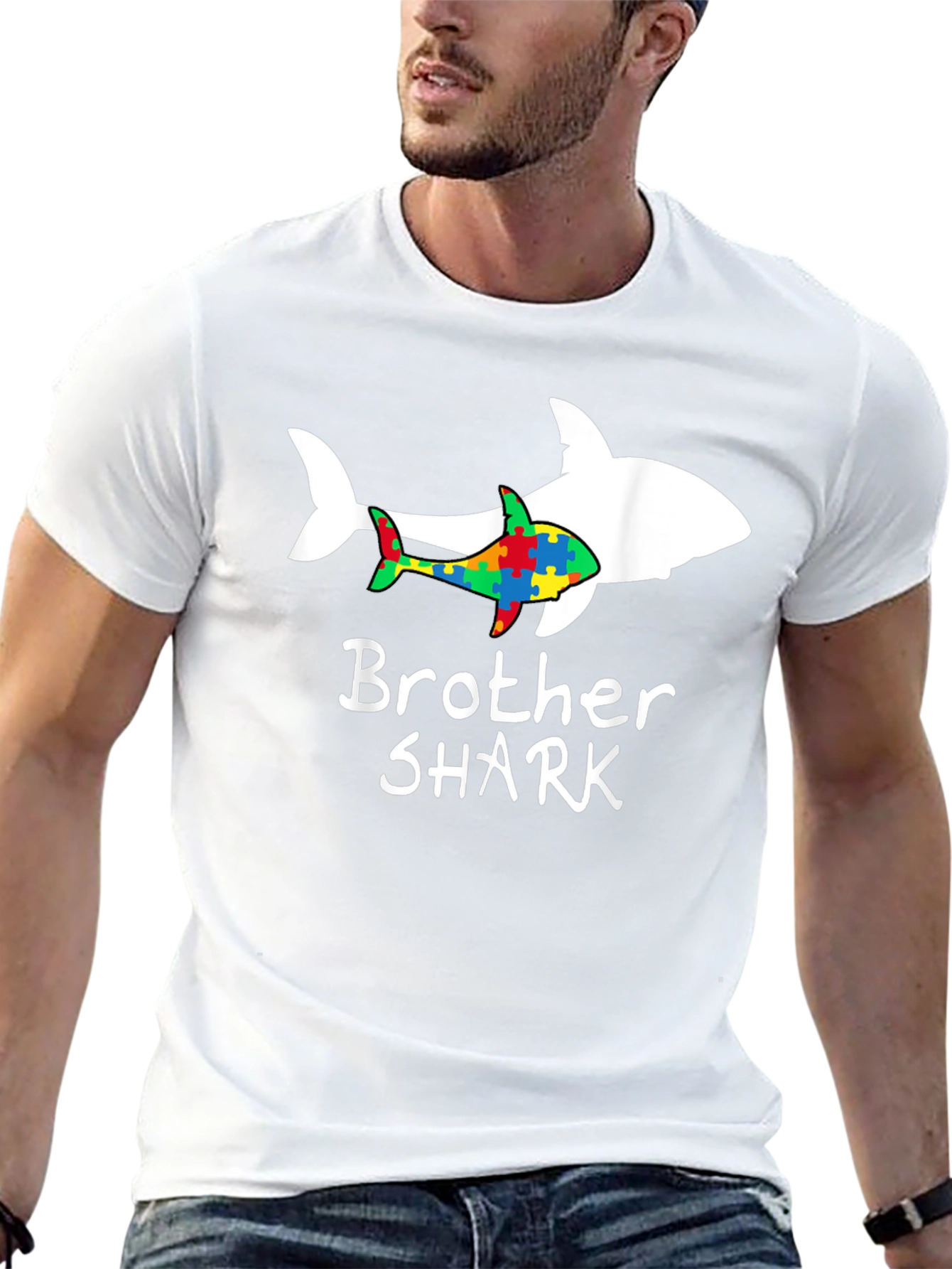 Brother Shark Autism Awareness T-Shirt