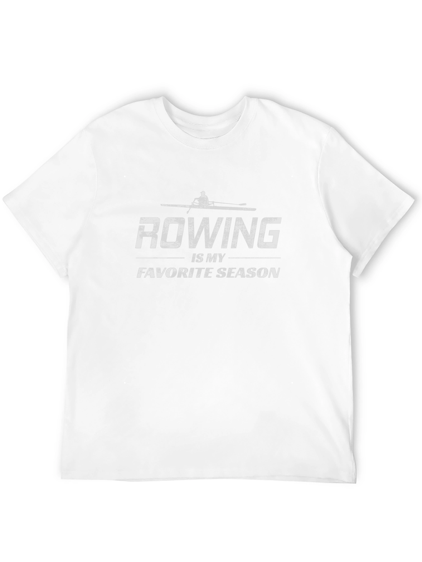 Rowing Is My Favorite Season Black T-Shirt