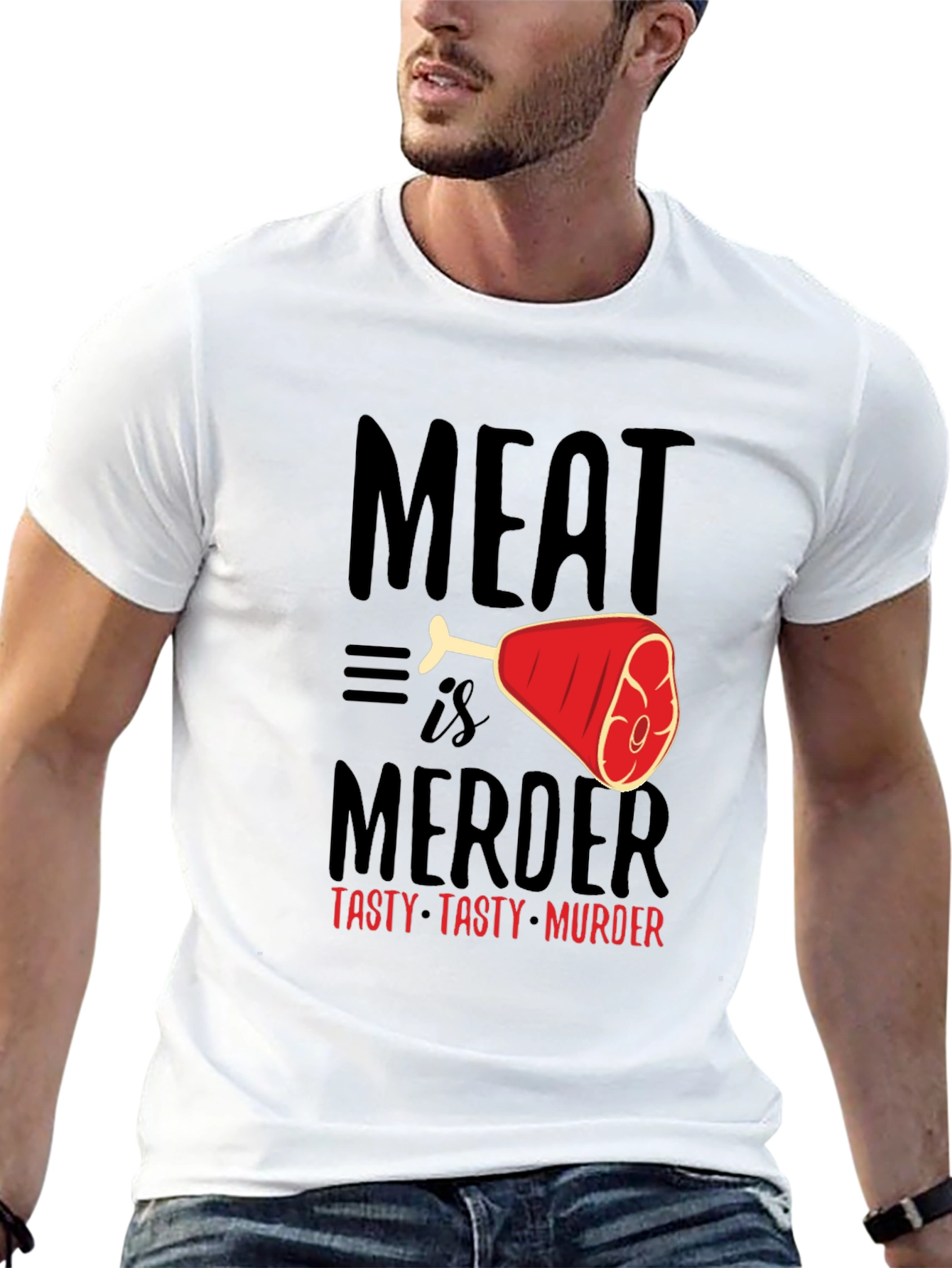 Meat is Murder Graphic T-Shirt - Tasty & Bold