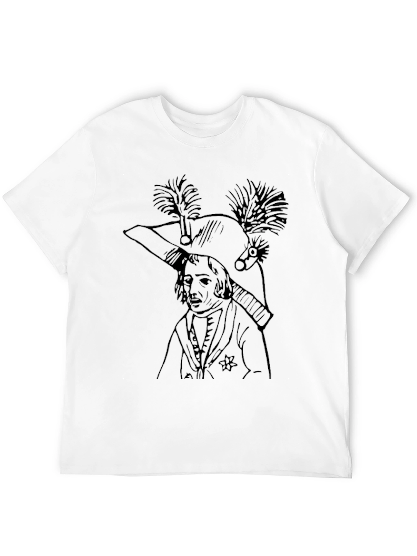 Historical Figure Graphic Tee - Black