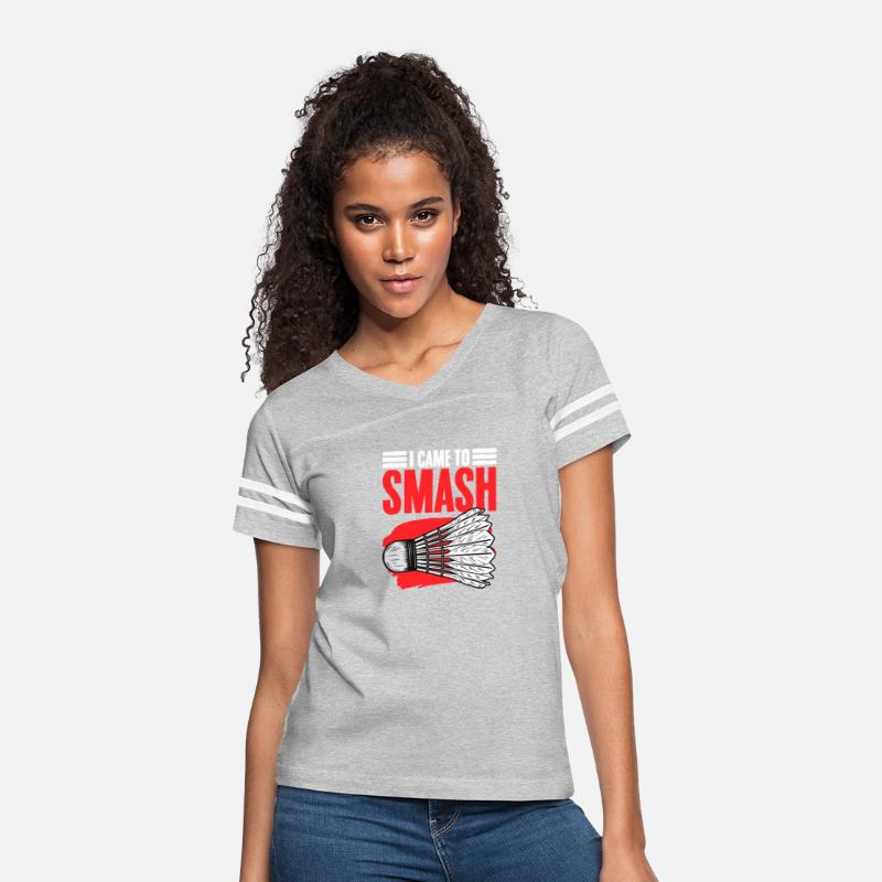 Badminton Humor Smash Shuttlecock Birdie Sport T-S