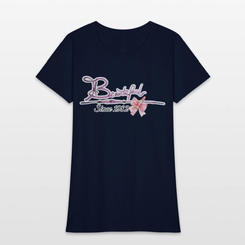 Beautiful since 1982 birthday typography