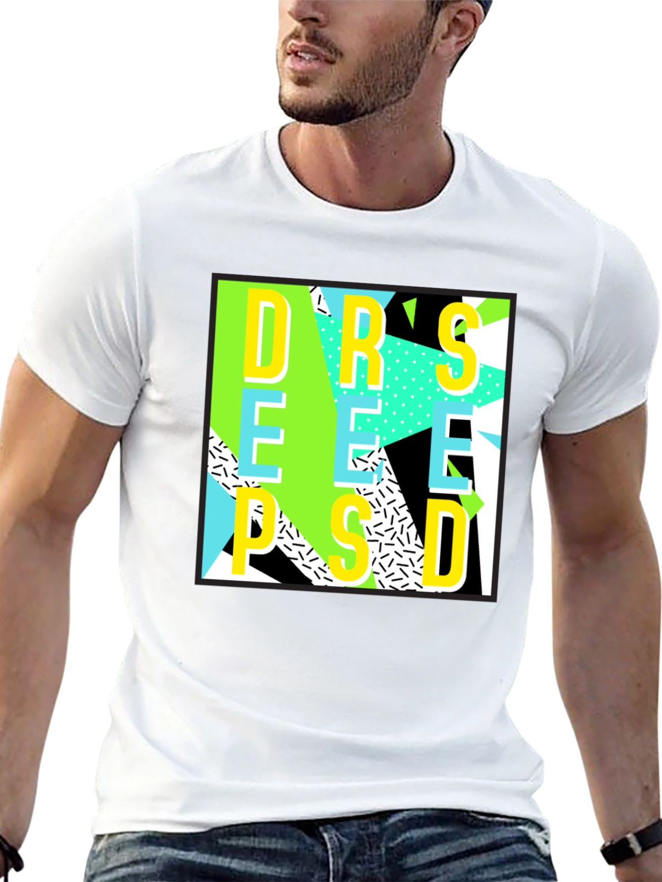 Retro Graphic T-Shirt - Bold 80s Style