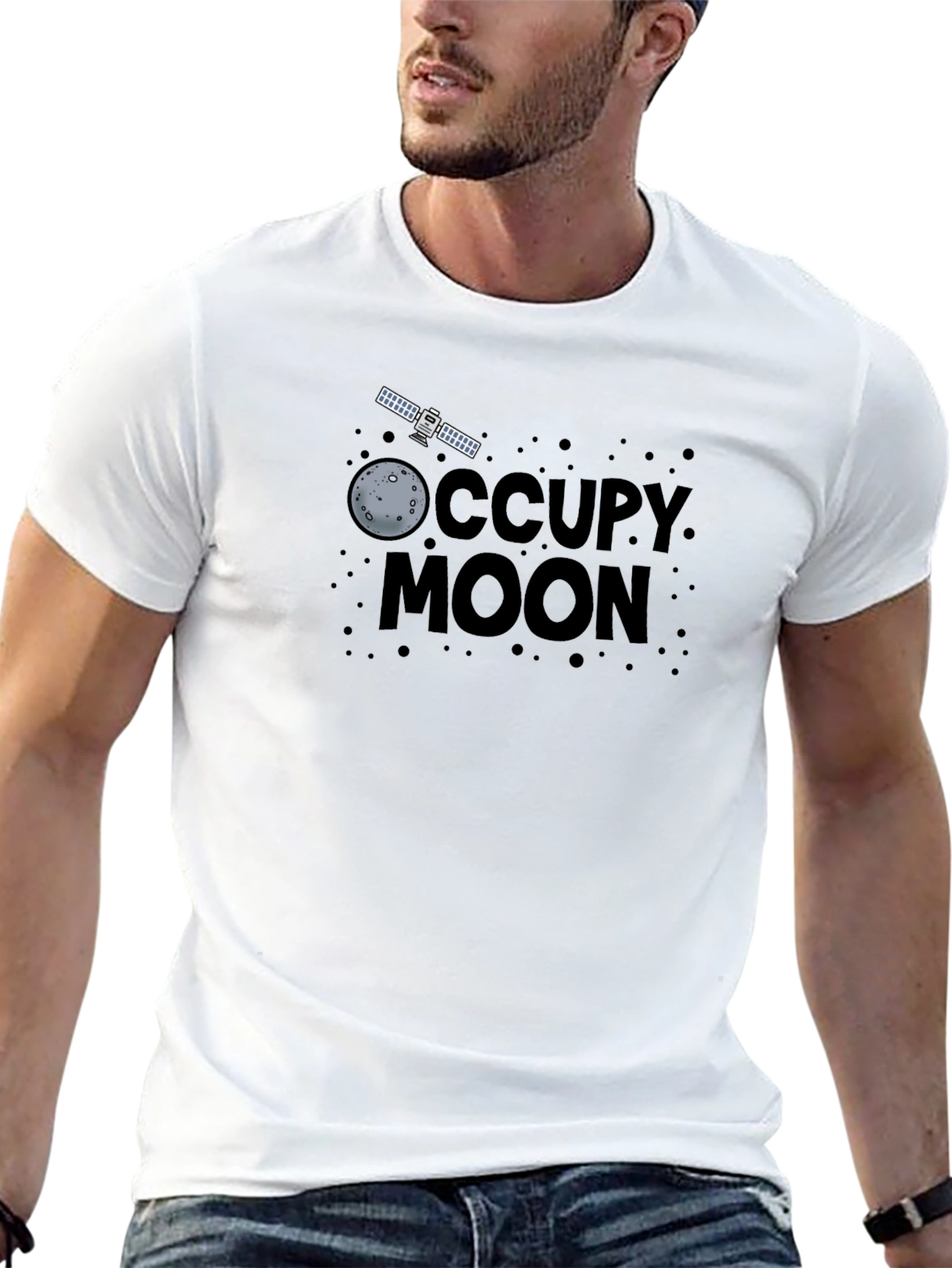 Occupy Moon Graphic T-Shirt