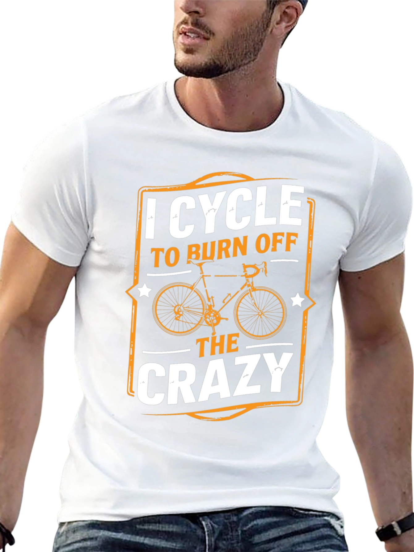 I Cycle to Burn Off The Crazy T-Shirt