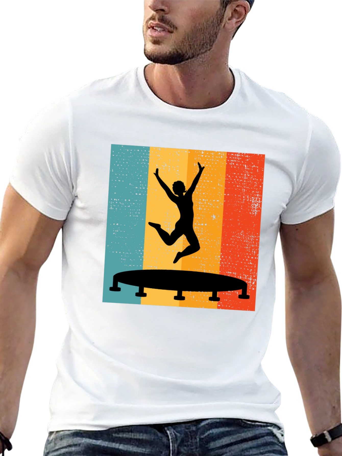 Retro Trampoline Jump T-Shirt