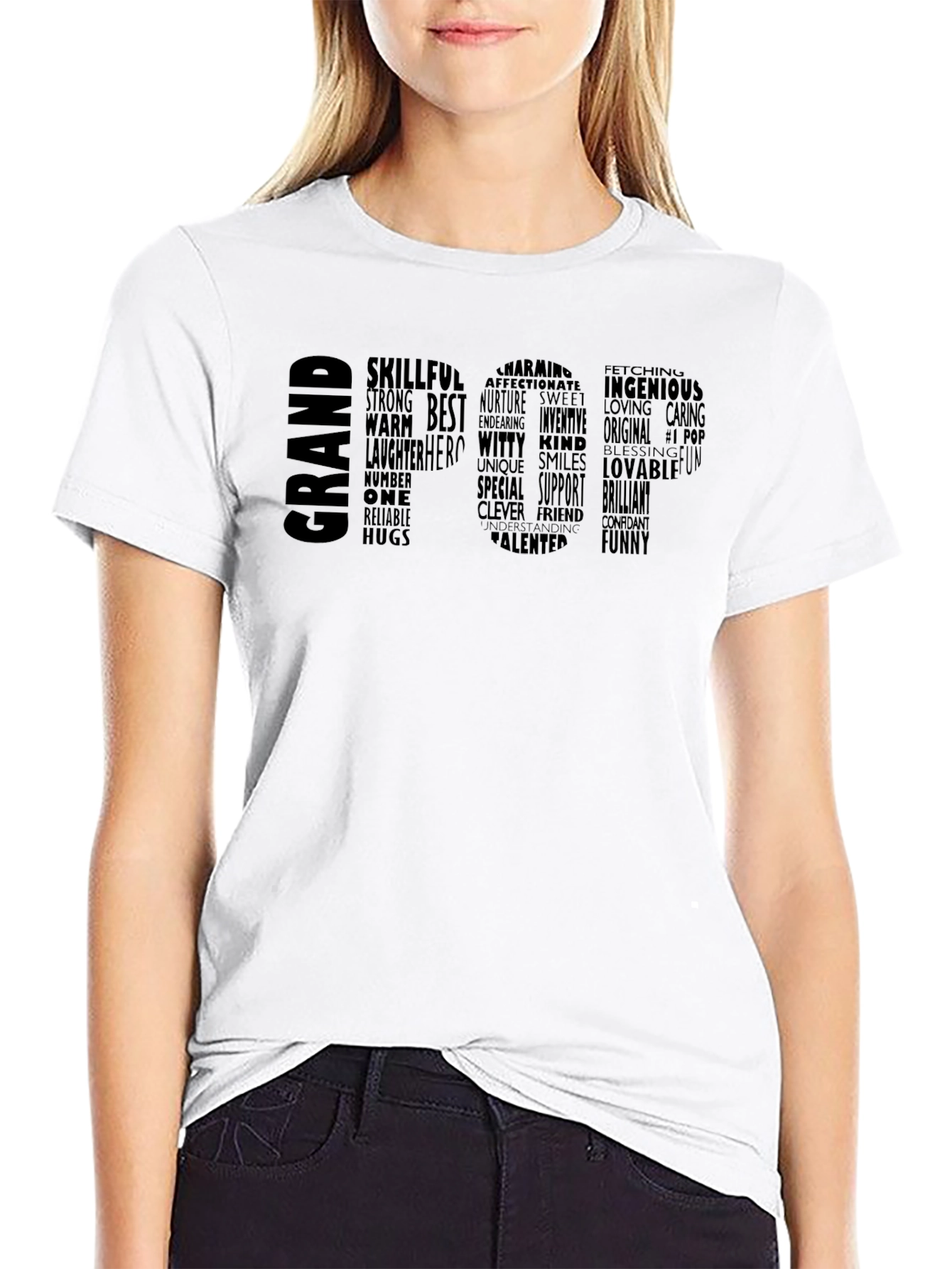 Grand Pop Word Art Graphic Tee