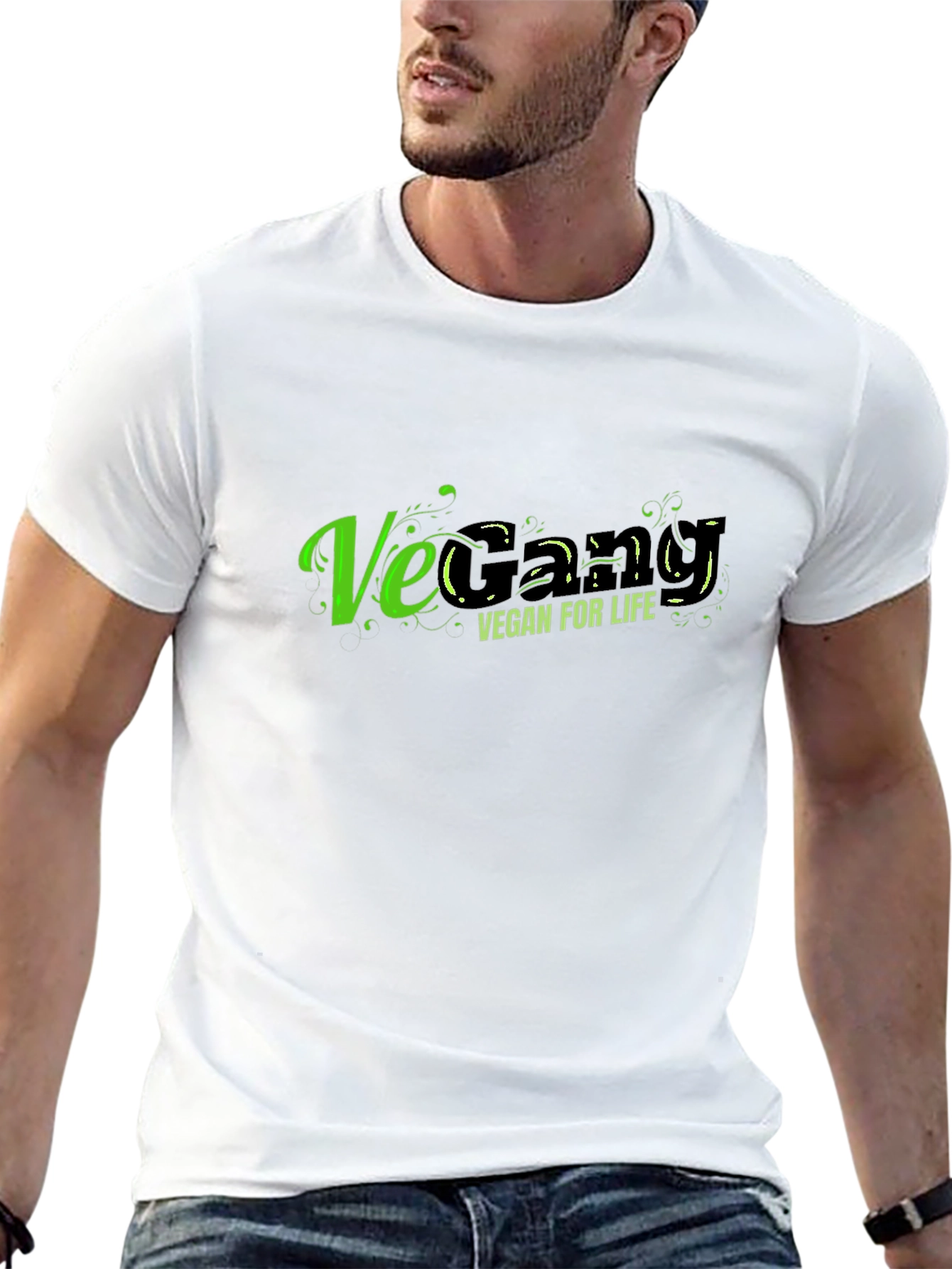 Vegan for Life Black T-Shirt