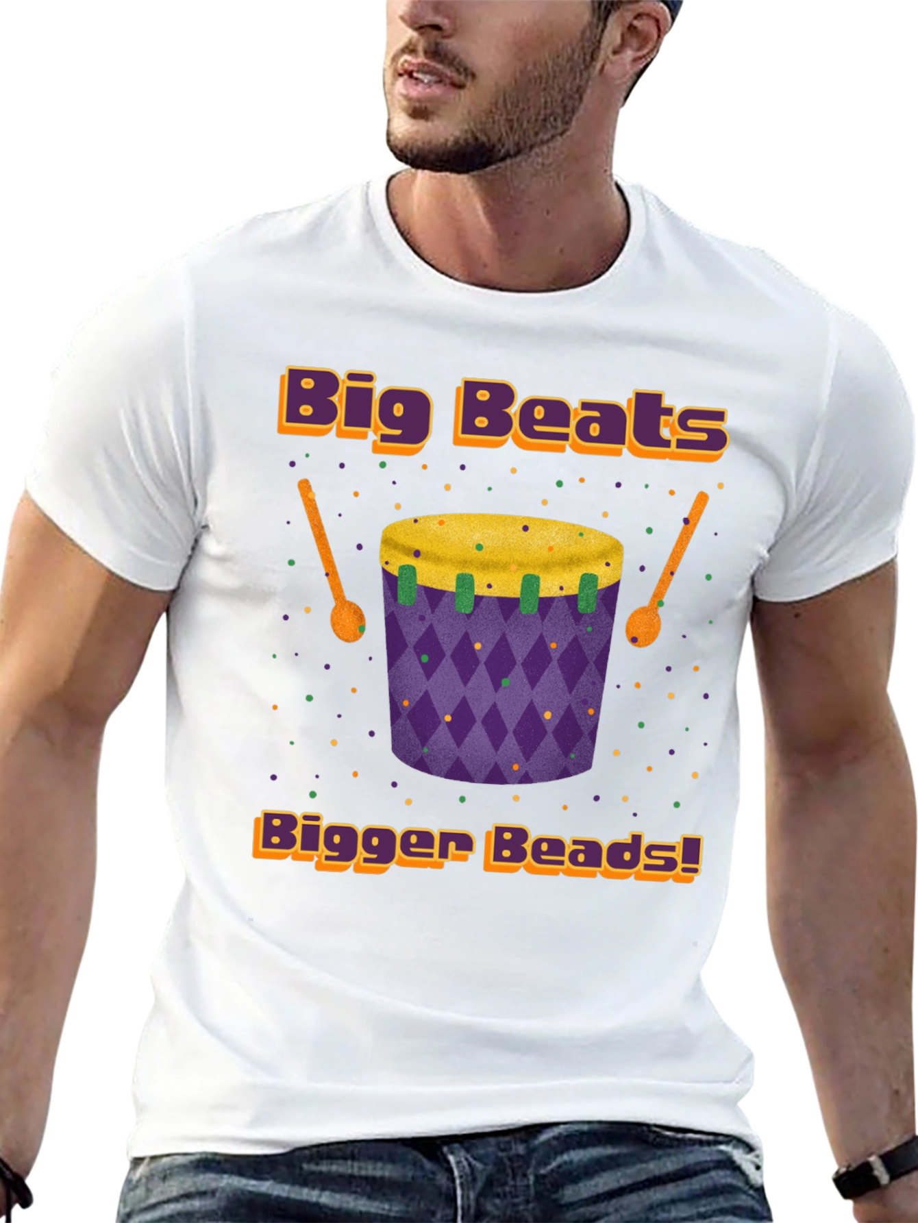Big Beats Bigger Beads Graphic T-Shirt
