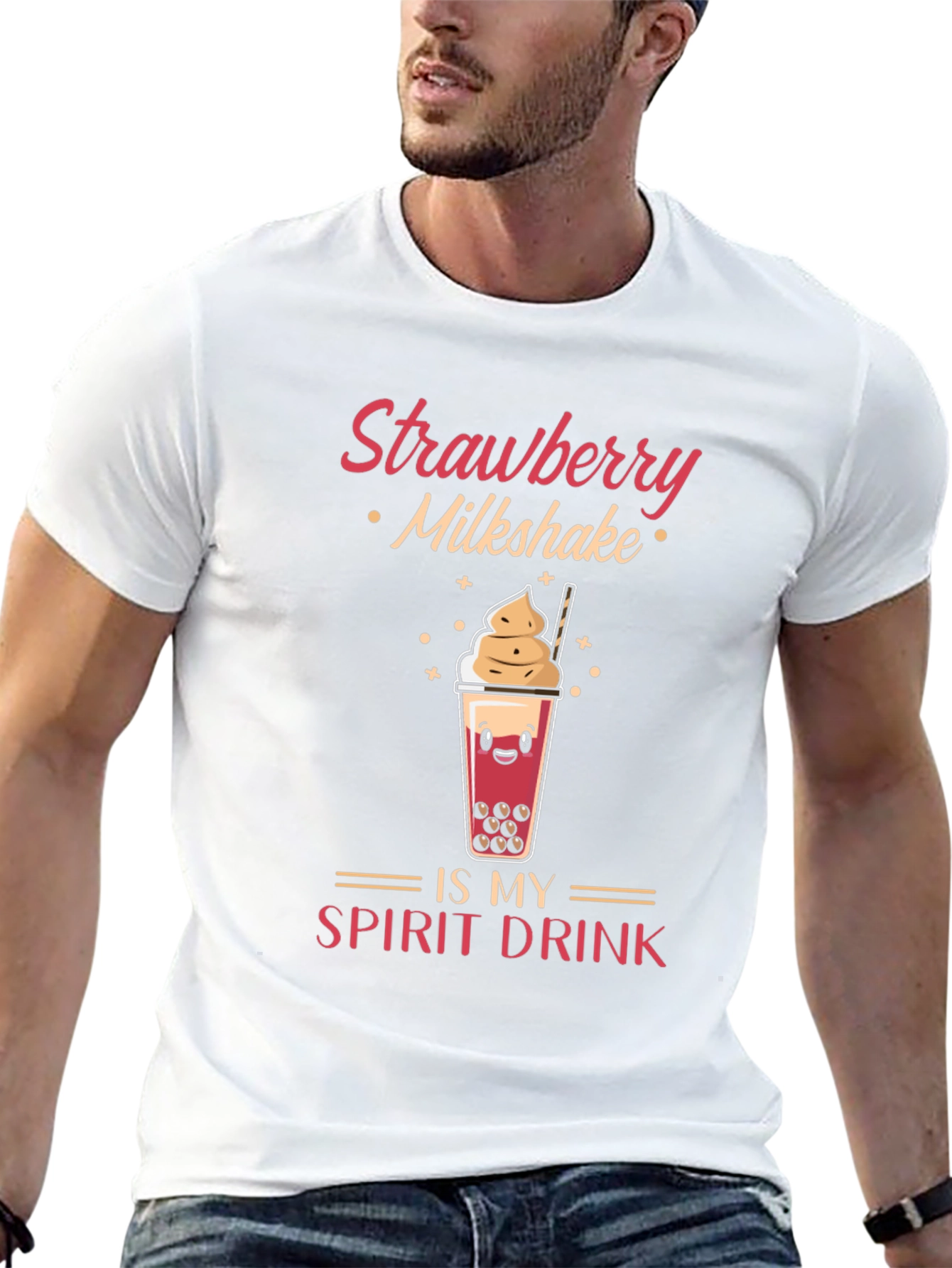 Strawberry Milkshake Spirit Drink T-Shirt