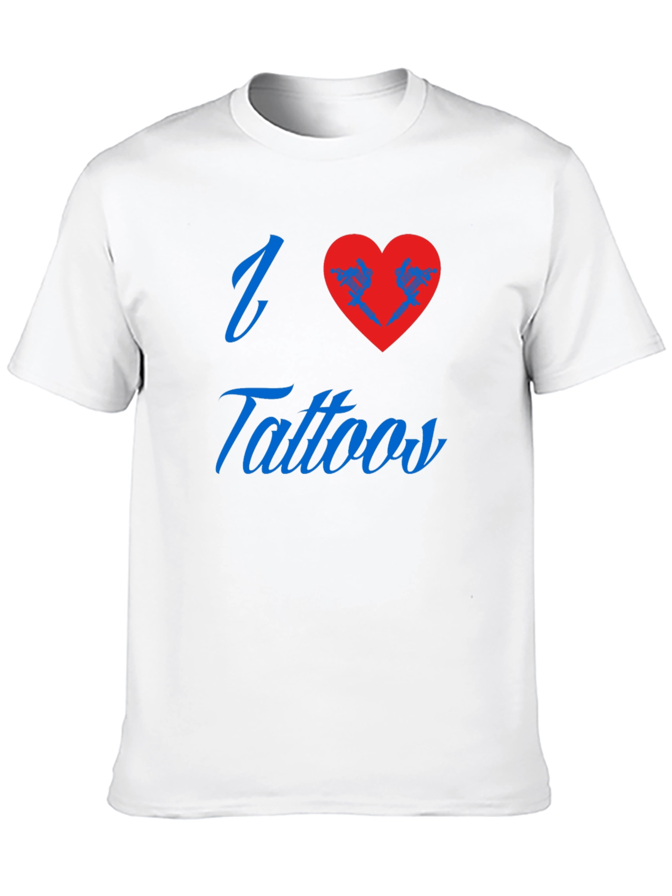 I Love Tattoos Black T-Shirt