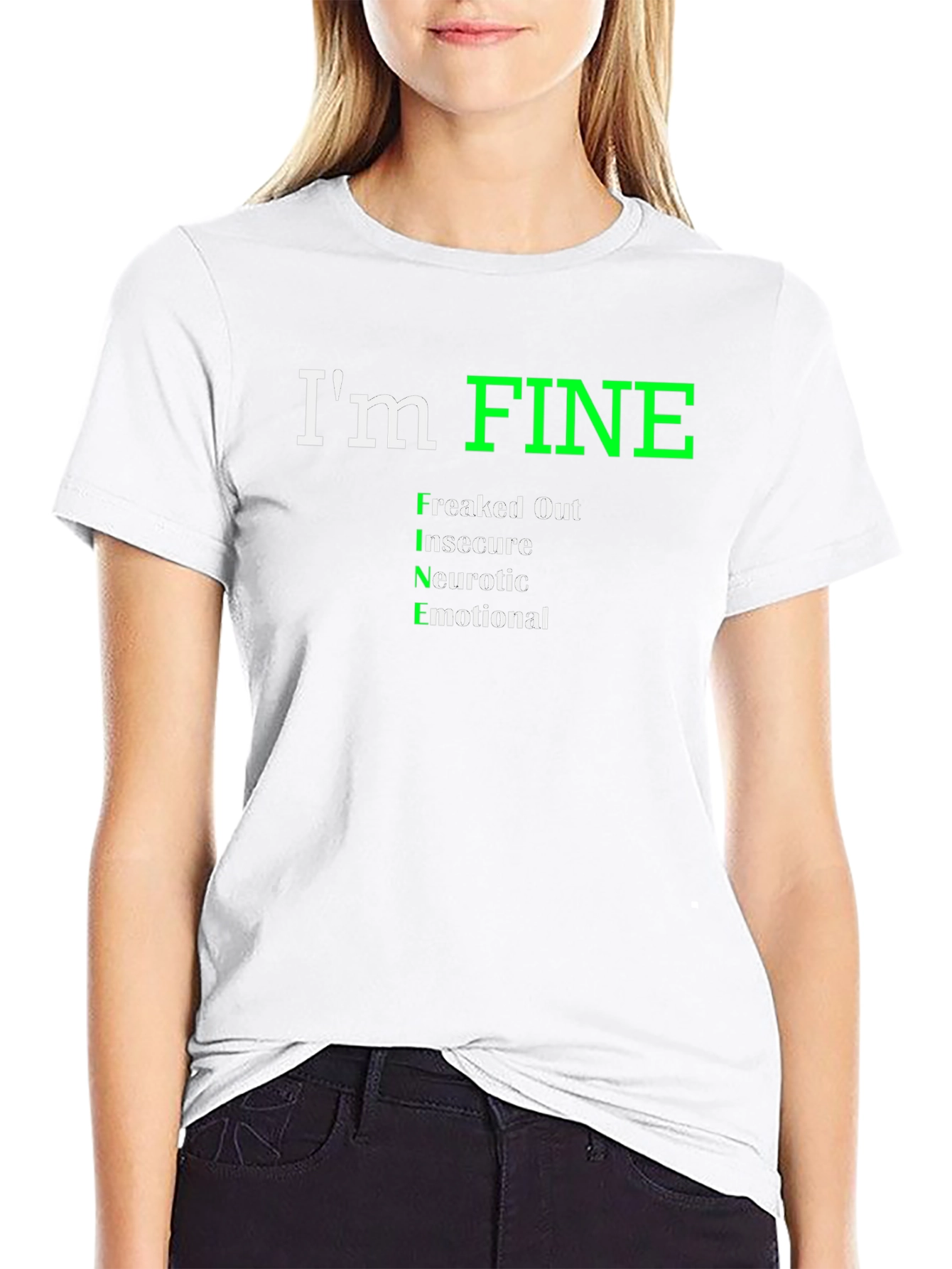 Im Fine Funny Graphic T-Shirt