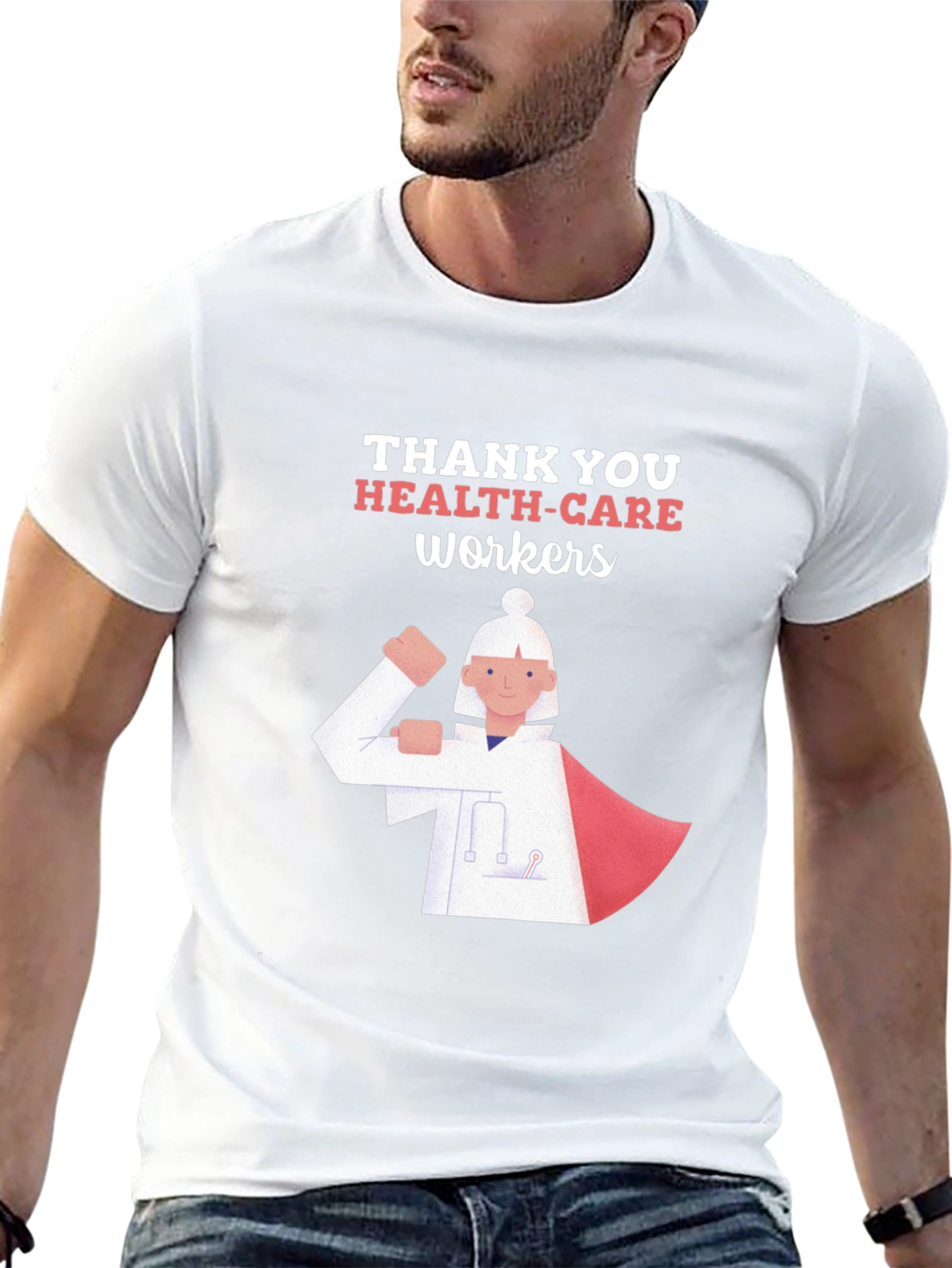 Thank You Health Care Workers Graphic T-Shirt