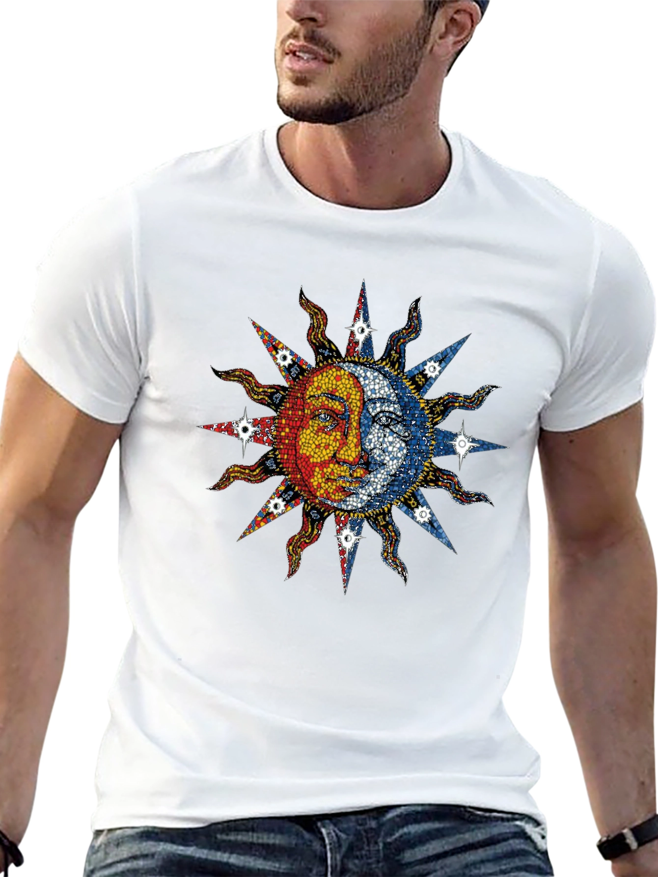 Sun and Moon Graphic T-Shirt
