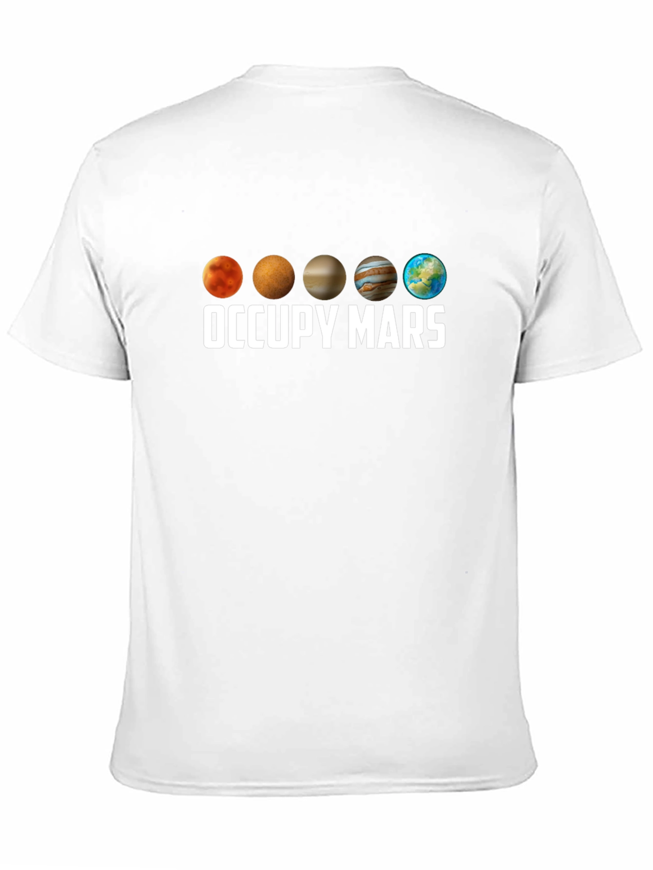 Occupy Mars Planet Graphic T-Shirt