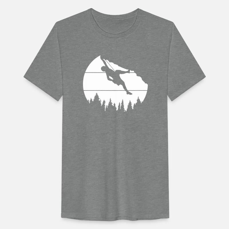 climber forest trees rocks