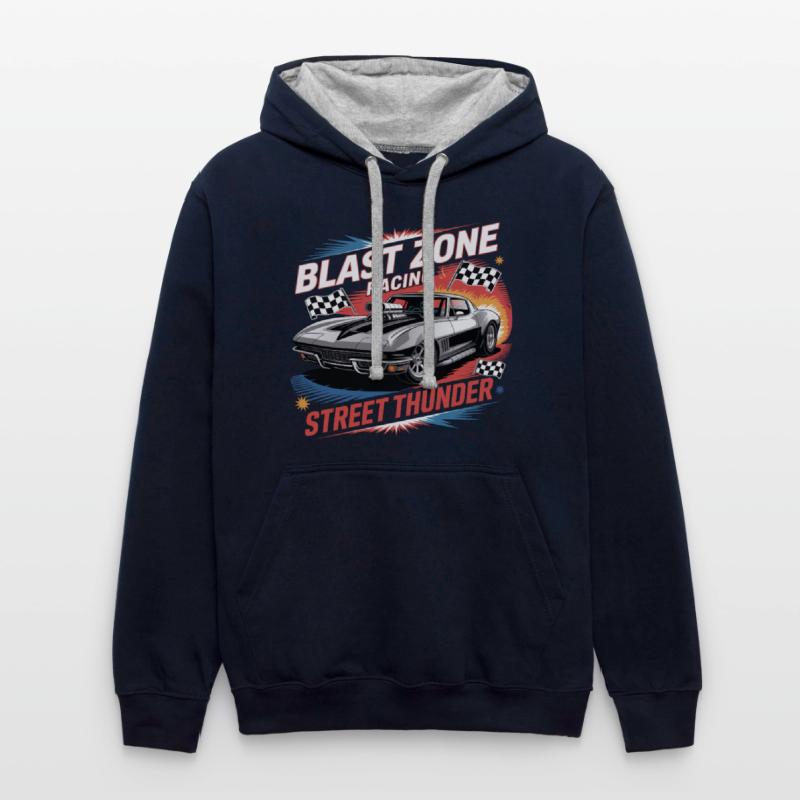 Corvette Drag Racing – Retro Muscle Car VectorTee