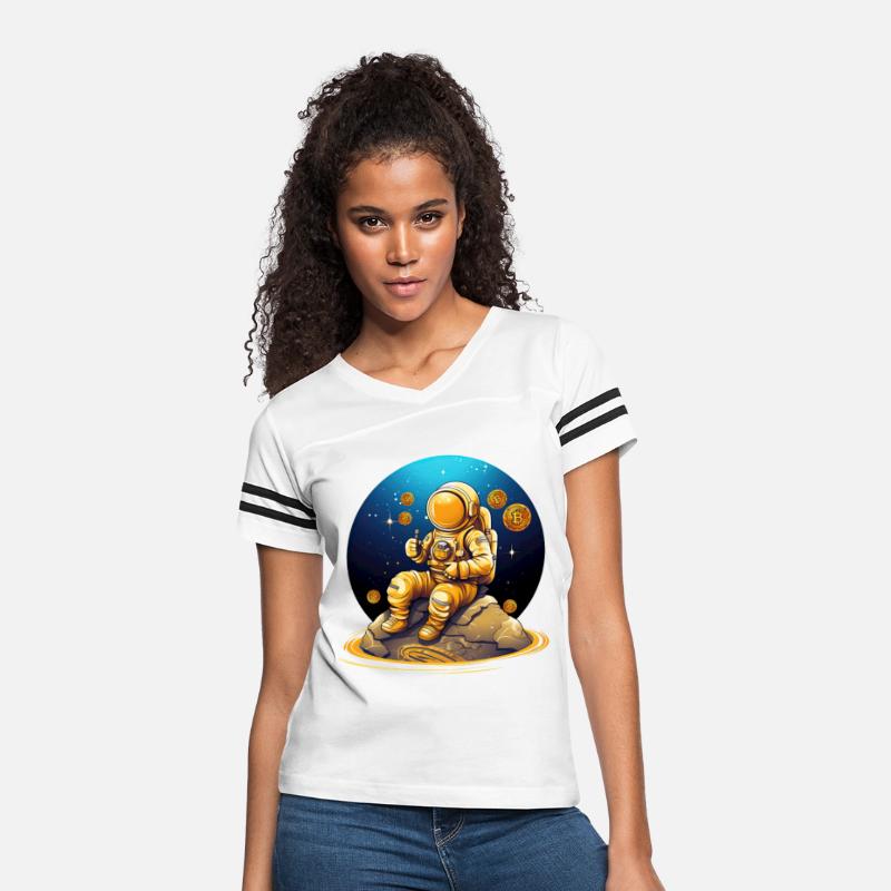 Cute Astronaut Crypto Currency Trader Mining