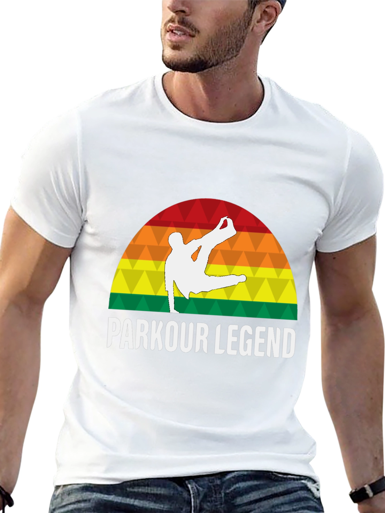 Parkour Legend T-Shirt - Retro Athlete Tee