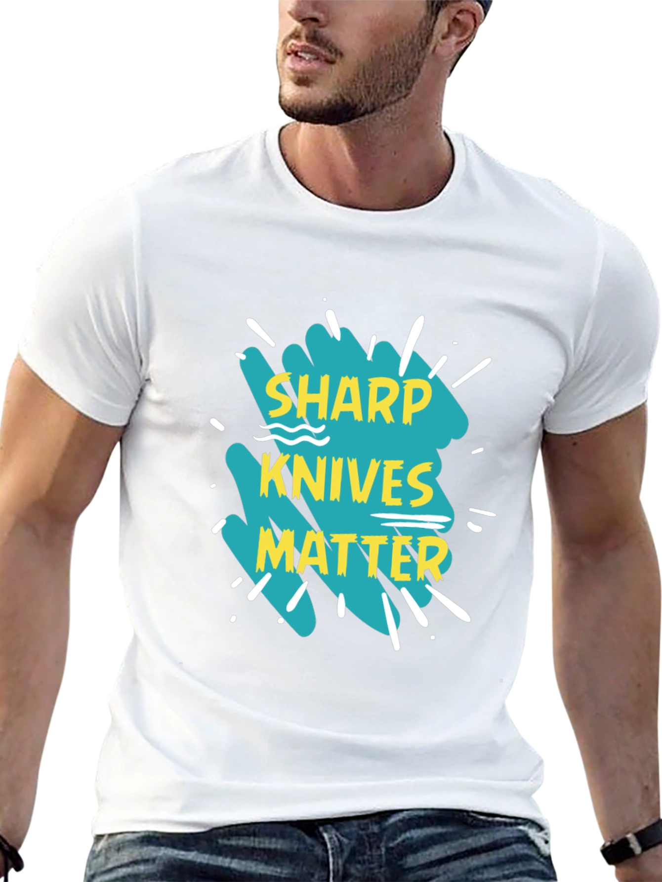 Sharp Knives Matter Graphic Tee - Black