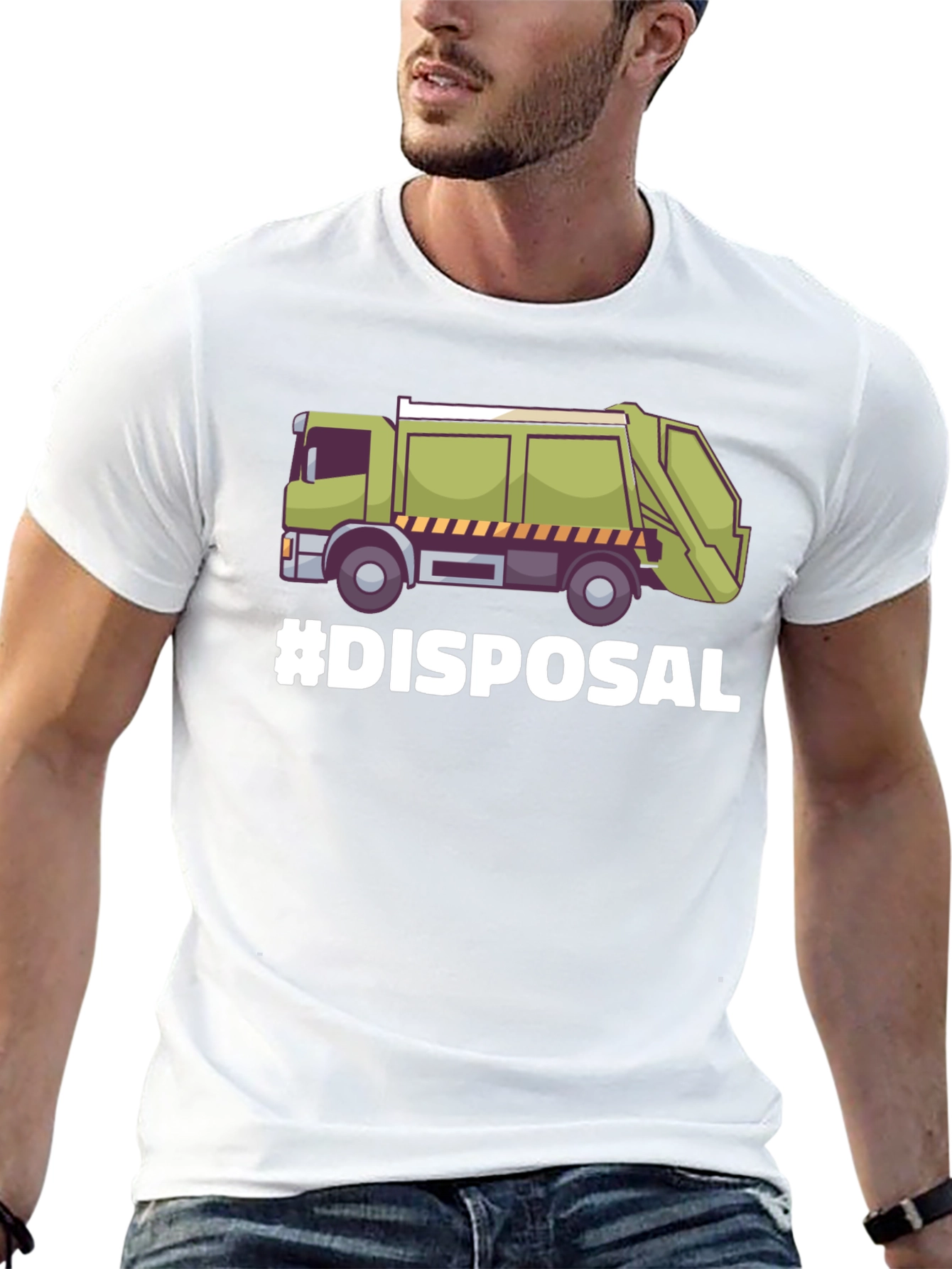 Disposal Truck Graphic T-Shirt - Waste Management Tee