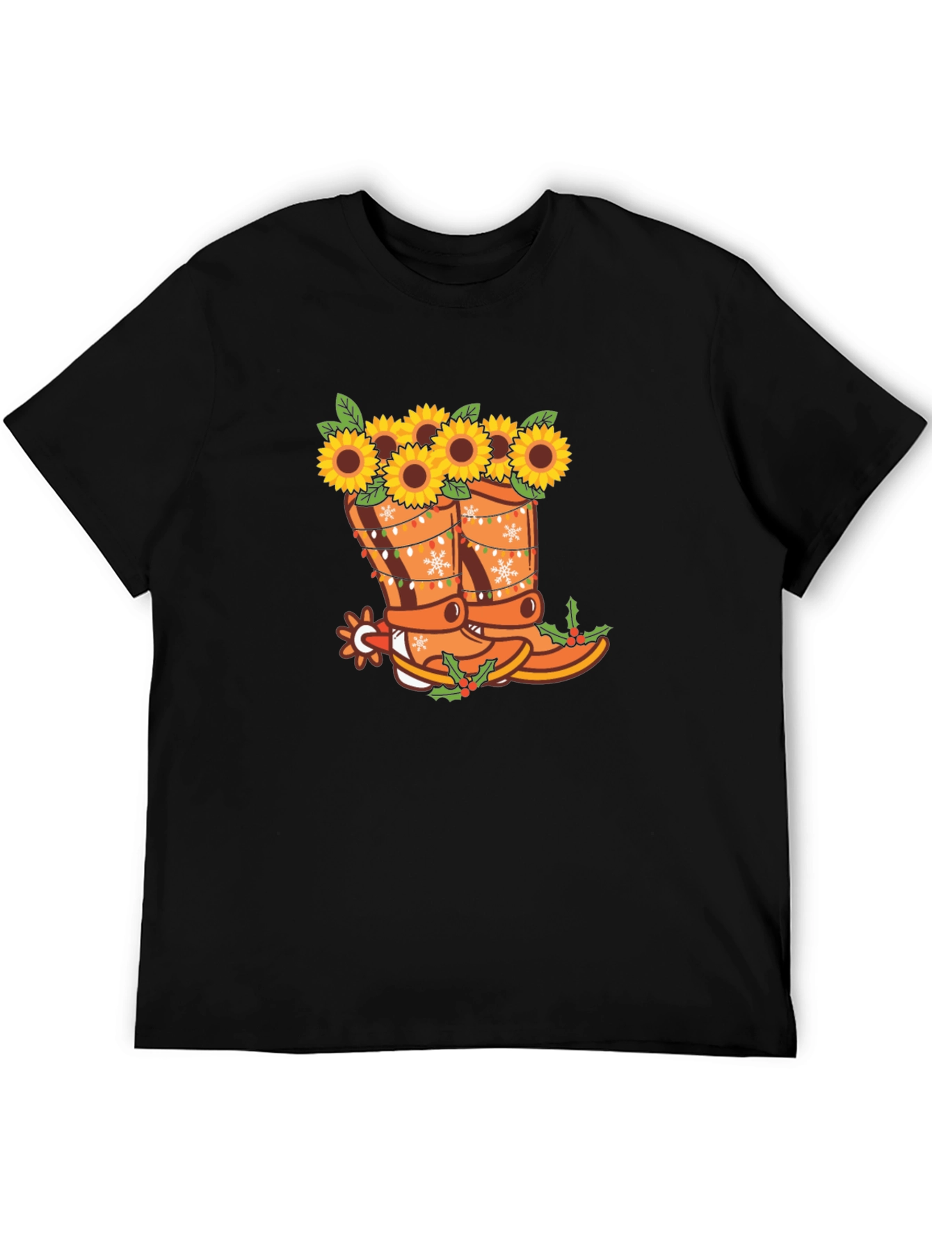 Sunflower Cowboy Boots Graphic Tee