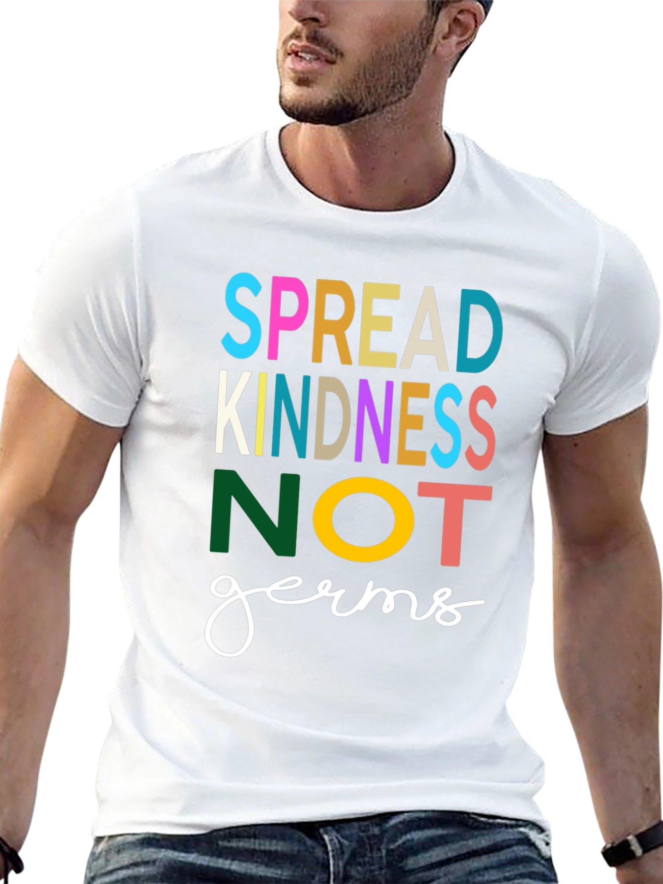 Spread Kindness Not Germs Graphic Tee