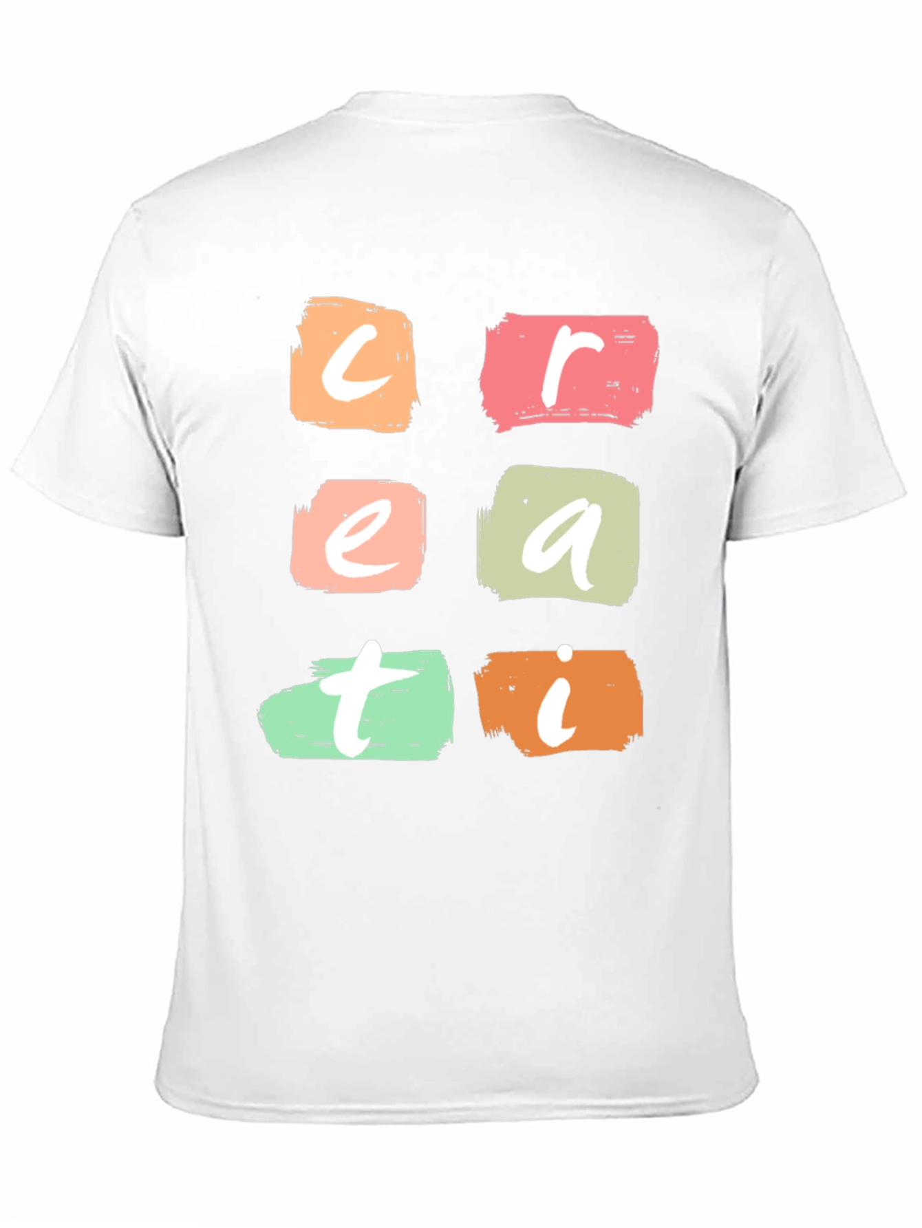 Creative T-Shirt Bold Brushstroke Design