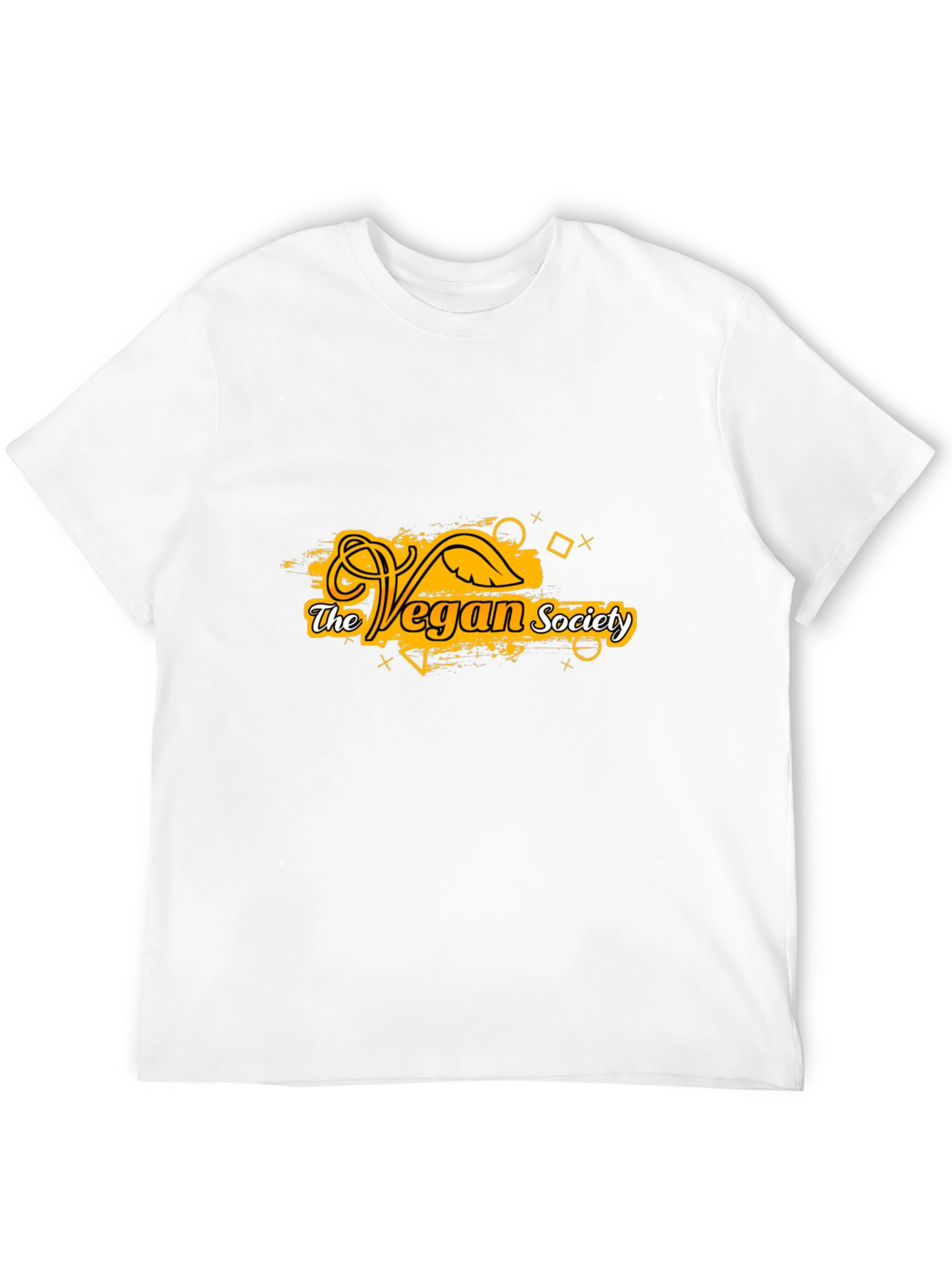 Vegan Society T-Shirt - Black Cotton Tee
