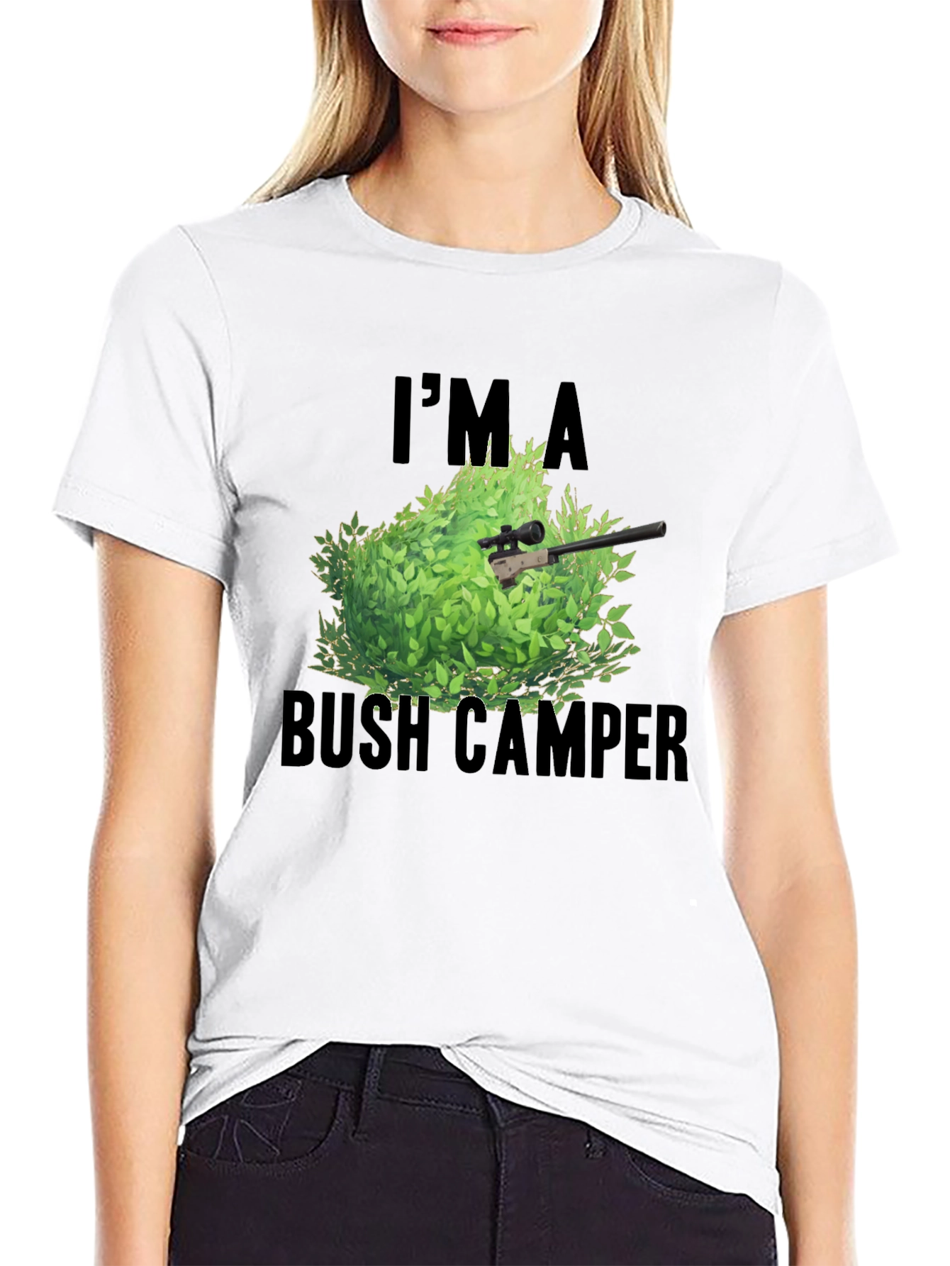 Bush Camper T-Shirt - Funny Gaming Tee