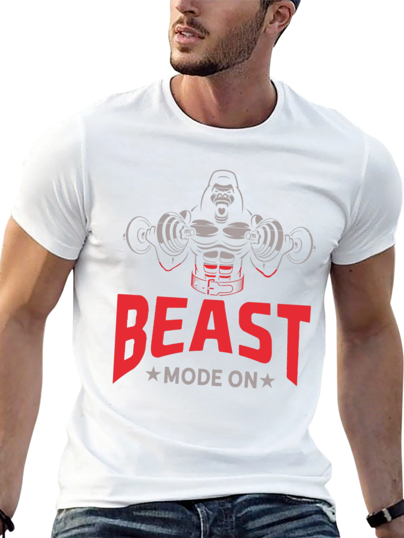 Beast Mode On Gorilla Gym T-Shirt