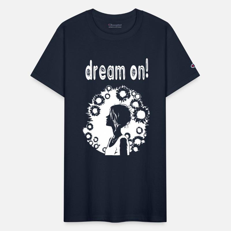 Dream on, get inspired! White vector