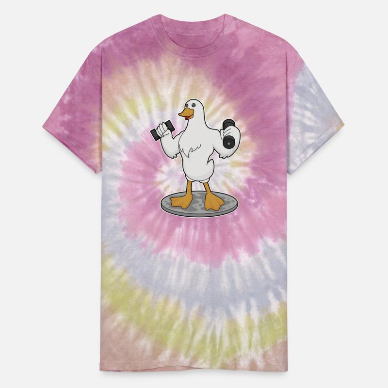 Duck As Bodybuilder With Dumbbells