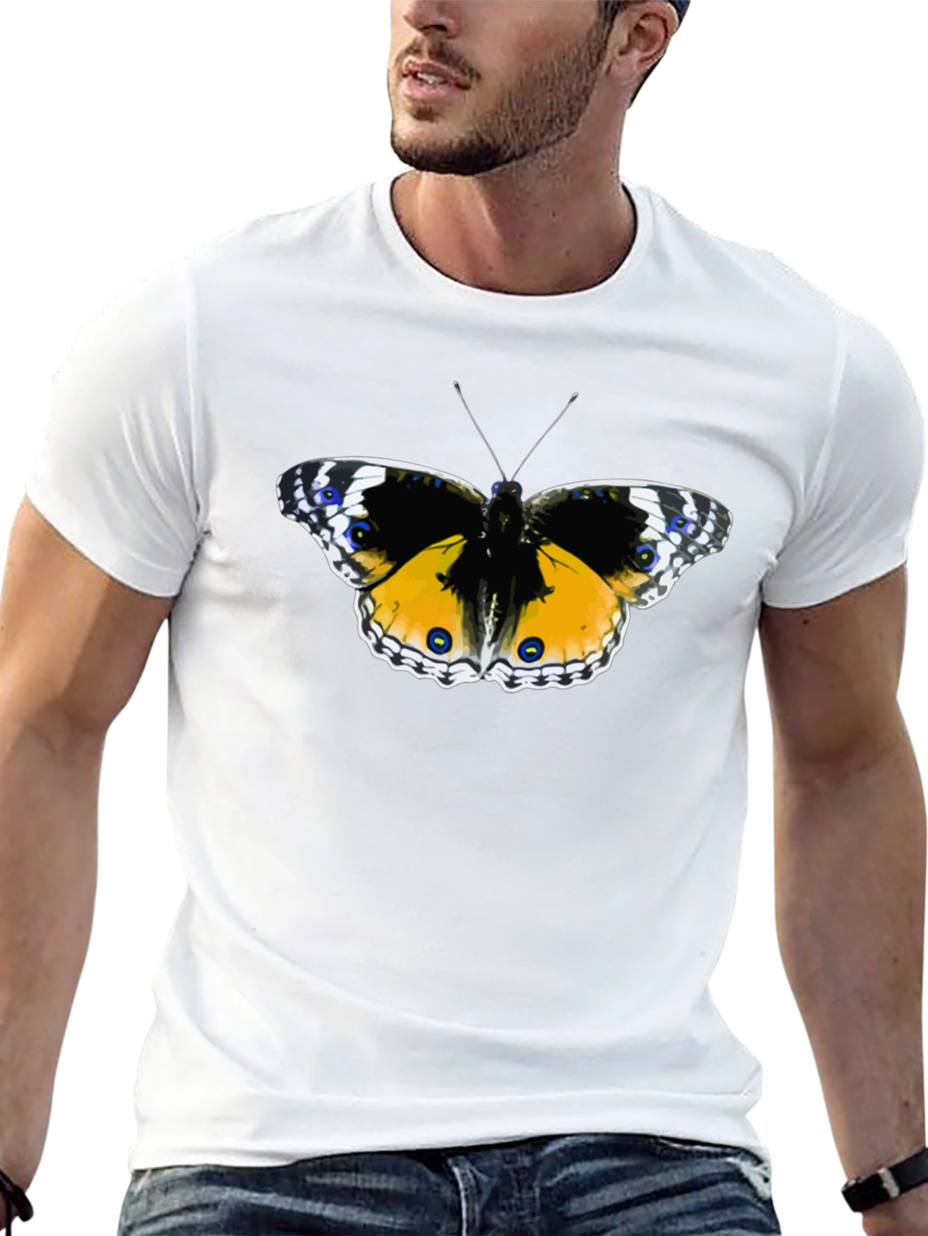 Butterfly Graphic Black T-Shirt