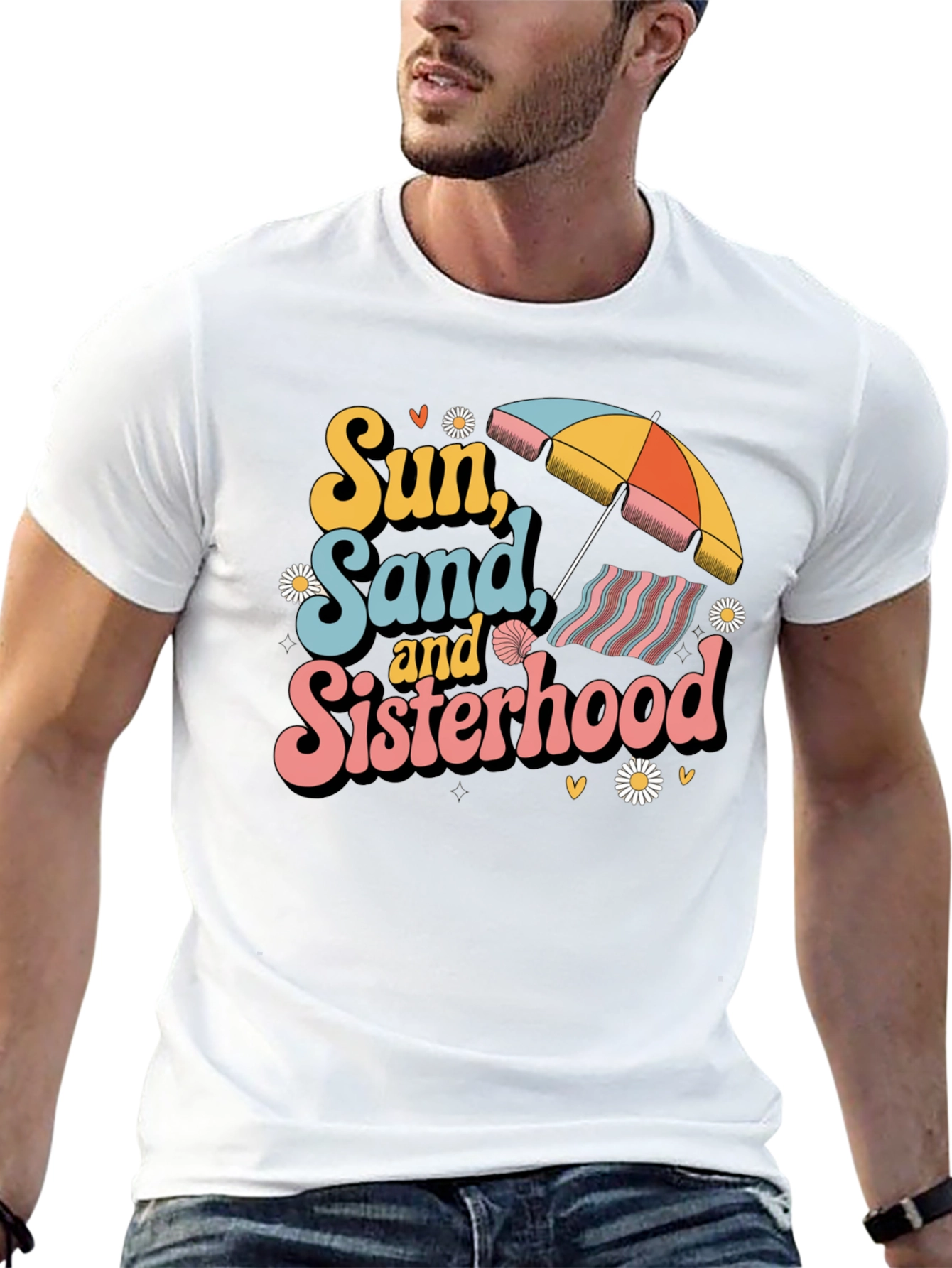 Sun Sand & Sisterhood Graphic Tee