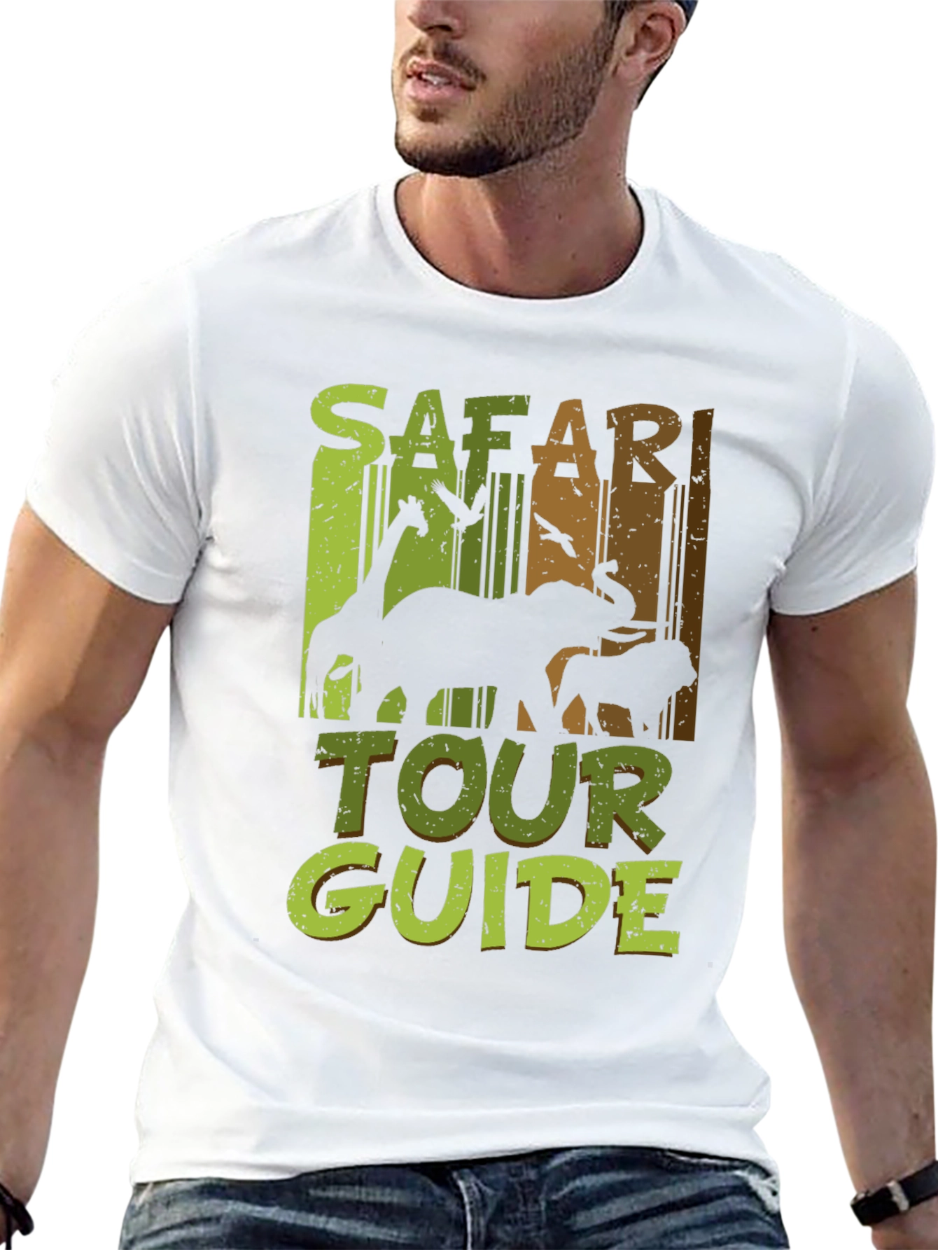 Safari Tour Guide Graphic T-Shirt